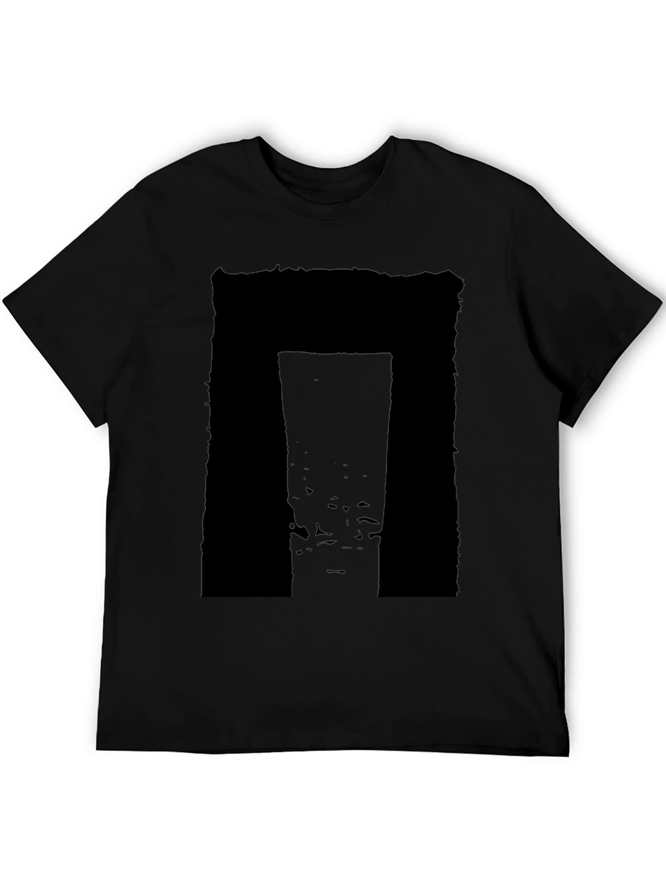 Abstract Black Graphic Tee - Modern Style