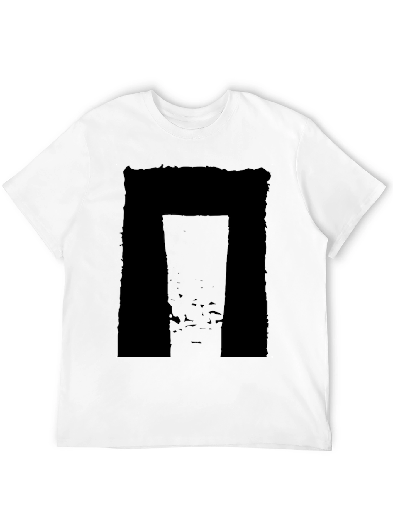 Abstract Black Graphic Tee - Modern Style