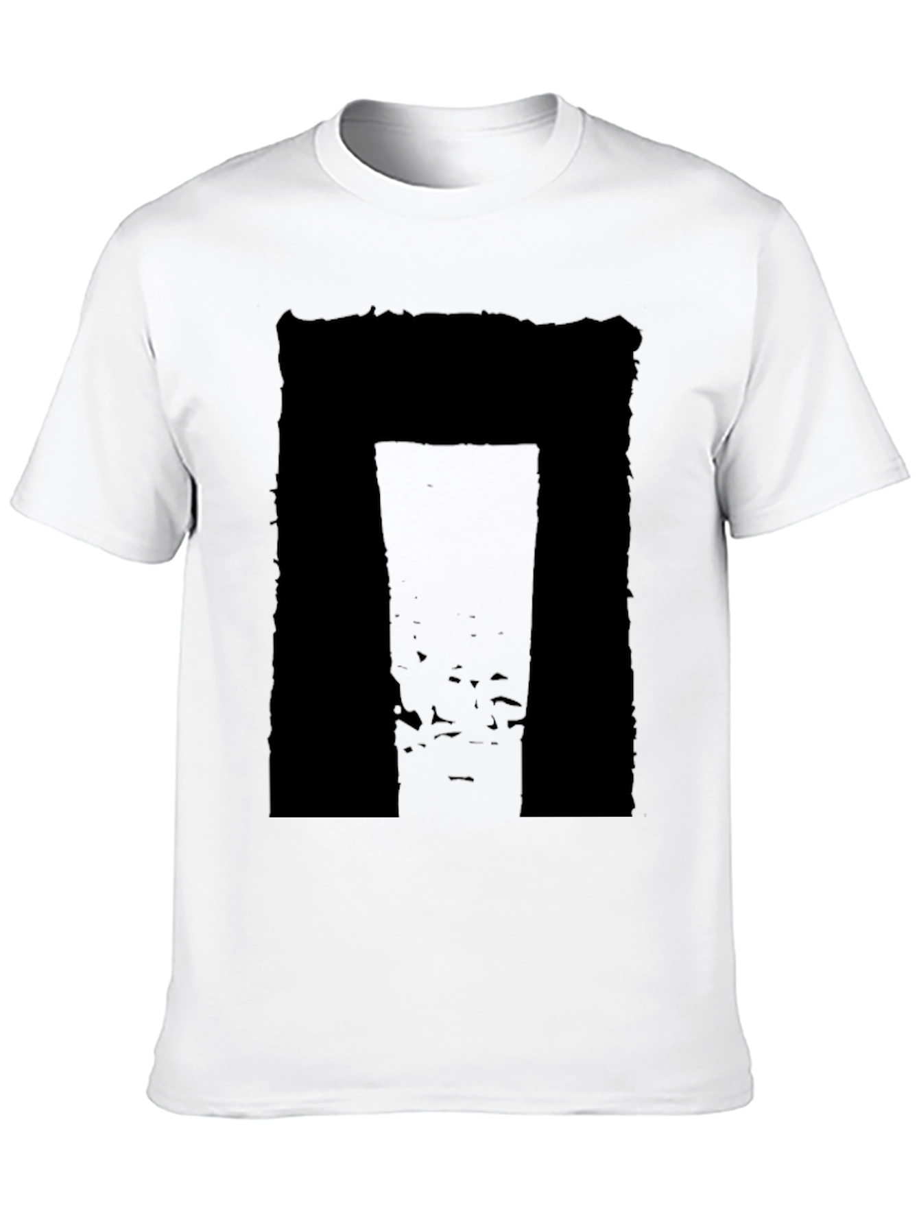 Abstract Black Graphic Tee - Modern Style