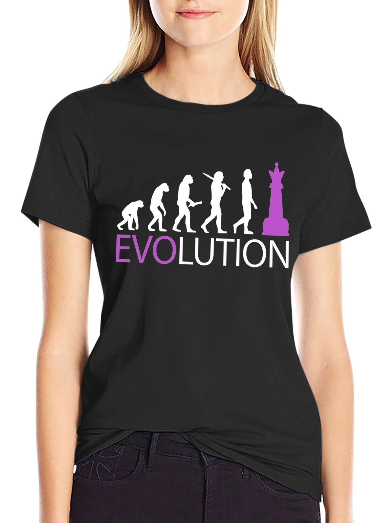Chess Evolution Graphic T-Shirt - Funny Player Tee