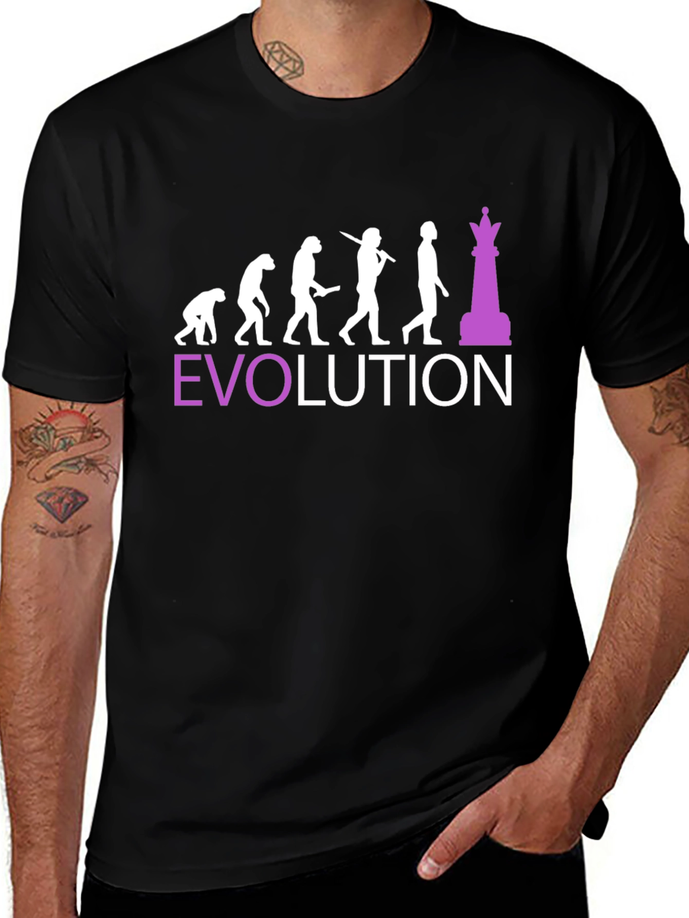 Chess Evolution Graphic T-Shirt - Funny Player Tee