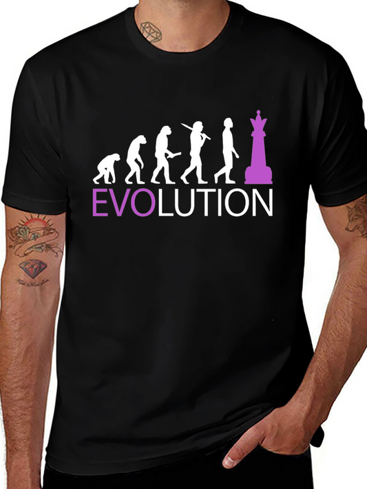Chess Evolution Graphic T-Shirt - Funny Player Tee