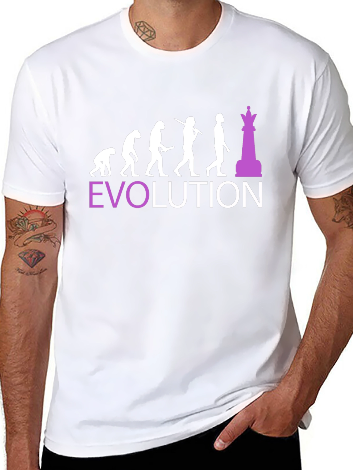 Chess Evolution Graphic T-Shirt - Funny Player Tee
