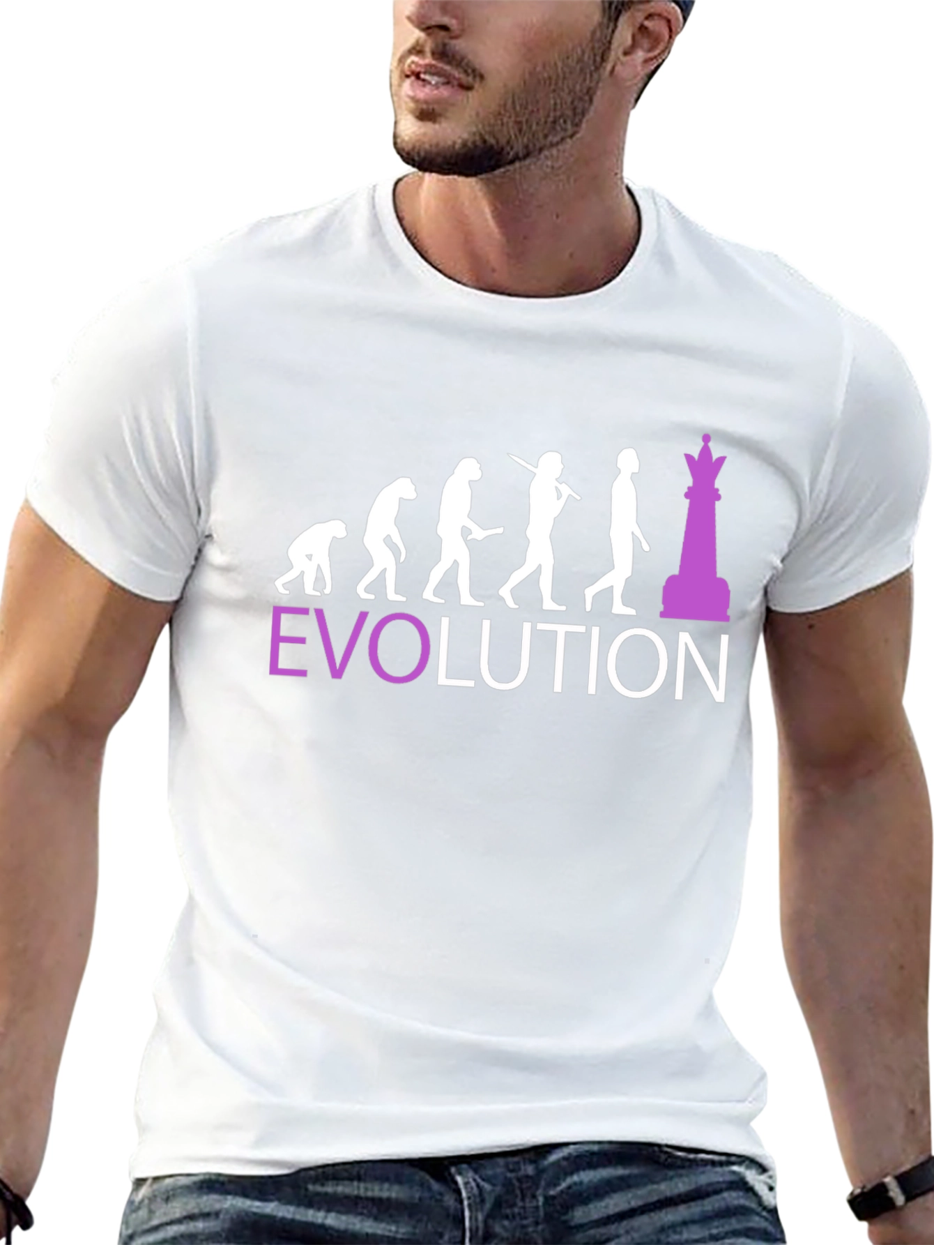 Chess Evolution Graphic T-Shirt - Funny Player Tee