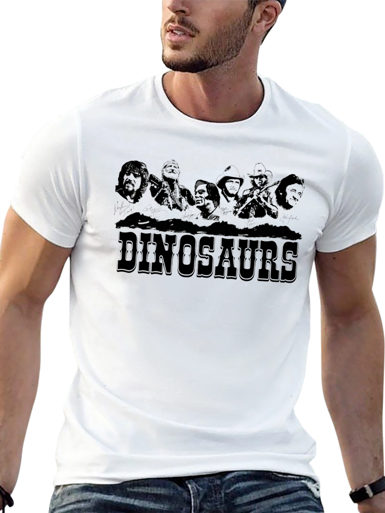 Dinosaurs Dark Graphic T-Shirt