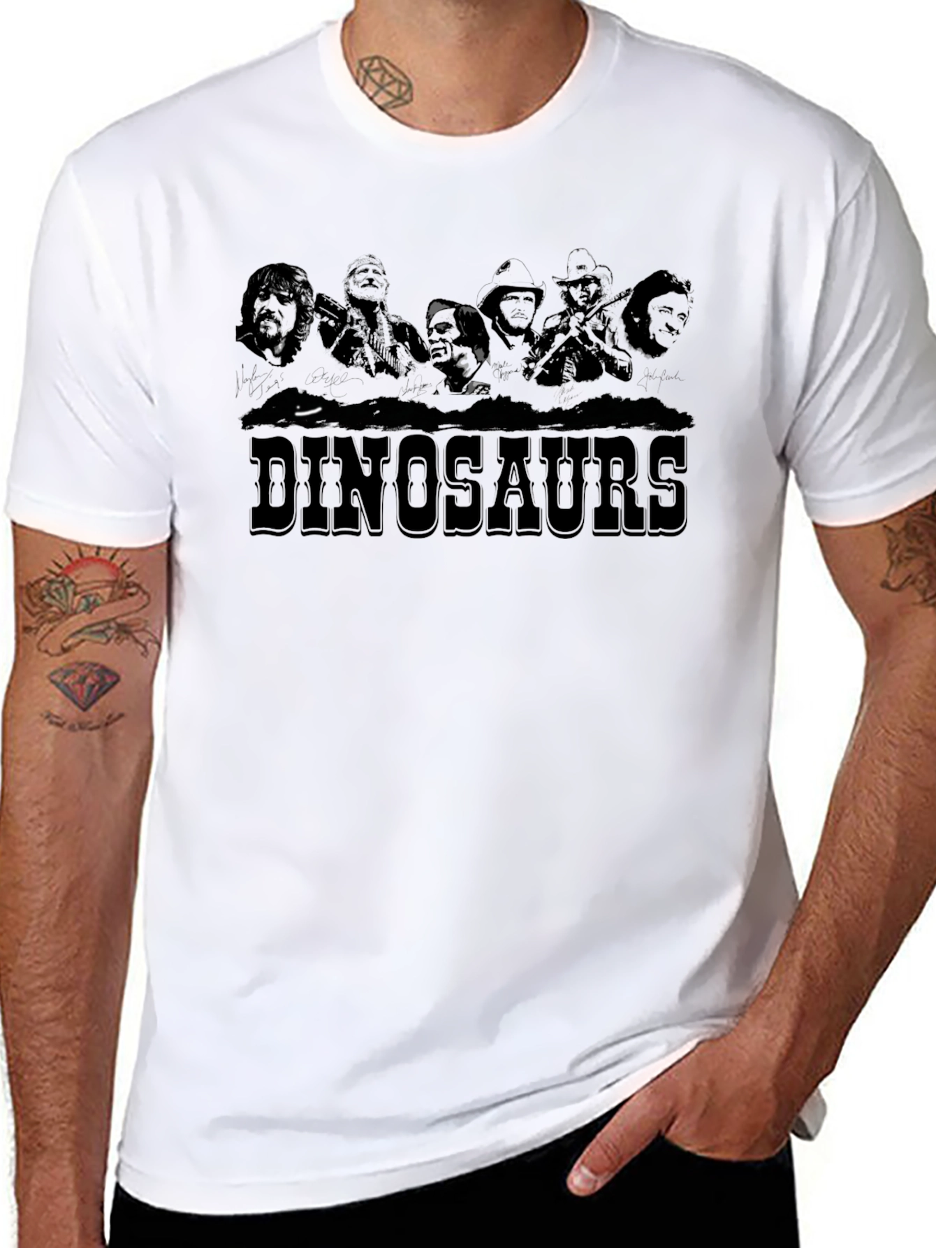 Dinosaurs Dark Graphic T-Shirt