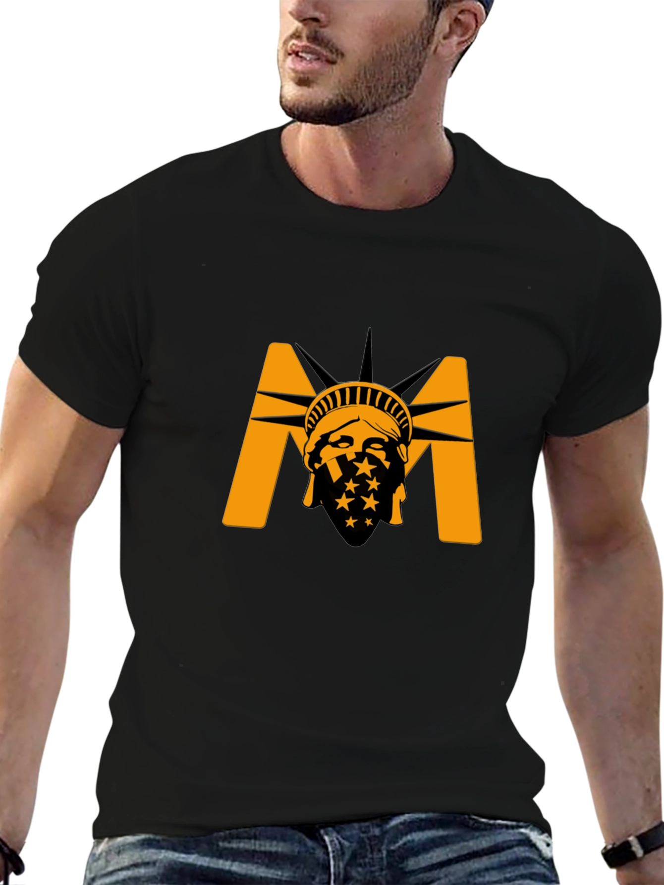 Liberty M Graphic T-Shirt - Black