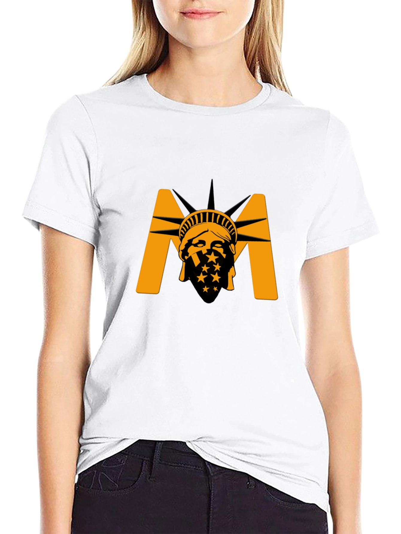 Liberty M Graphic T-Shirt - Black