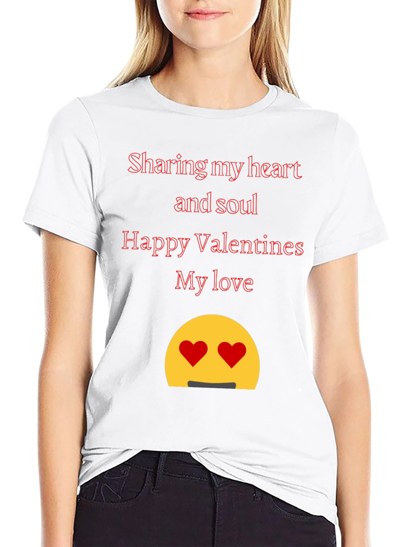 Valentines Day Heart & Soul Black T-Shirt