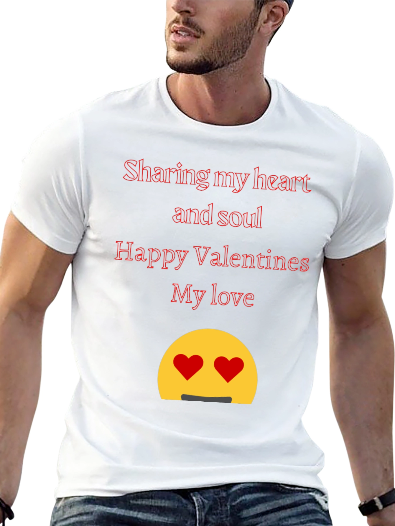 Valentines Day Heart & Soul Black T-Shirt