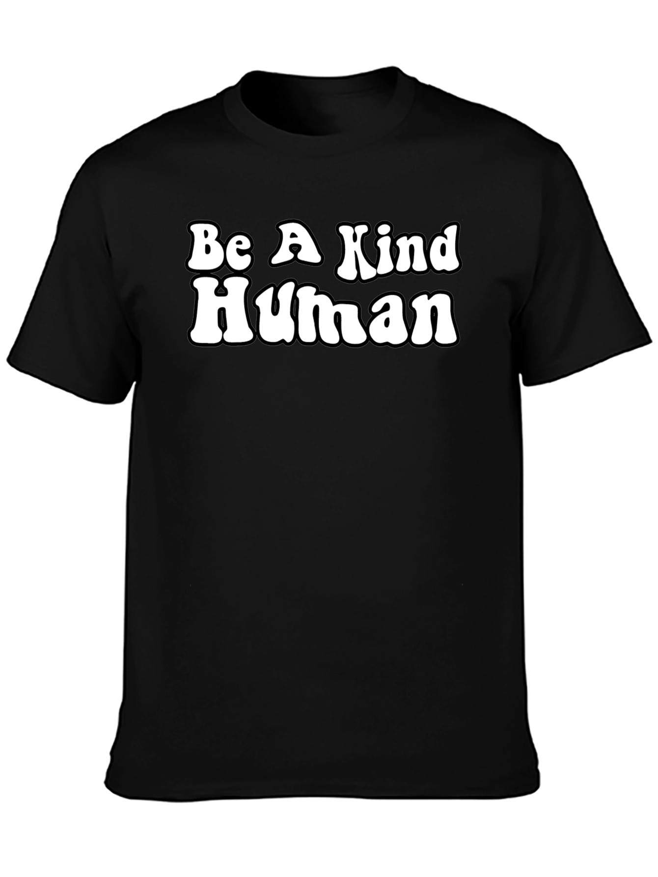 Be A Kind Human Graphic Tee - Black