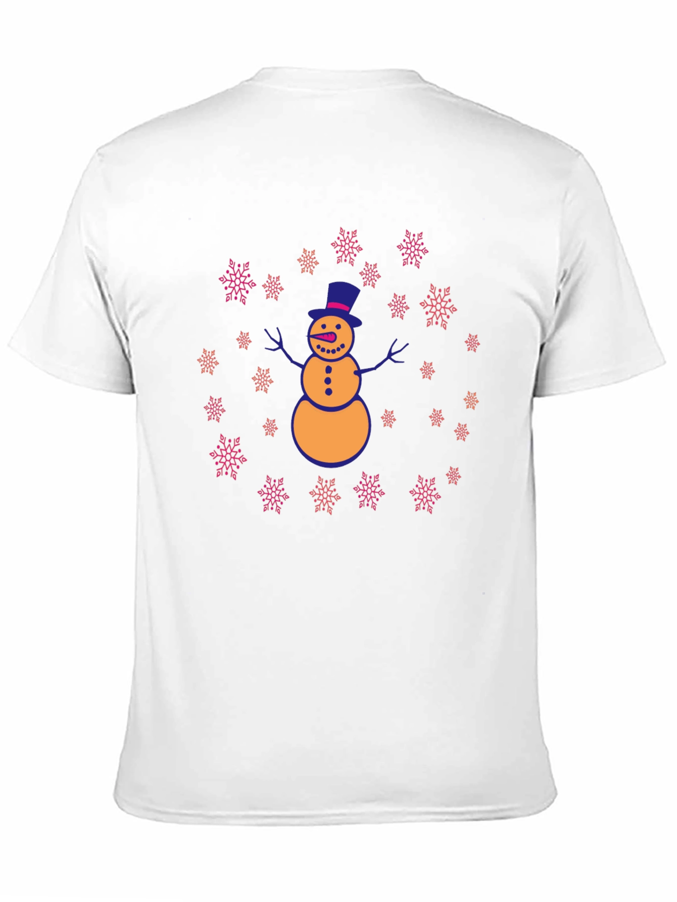 Festive Snowman Graphic T-Shirt