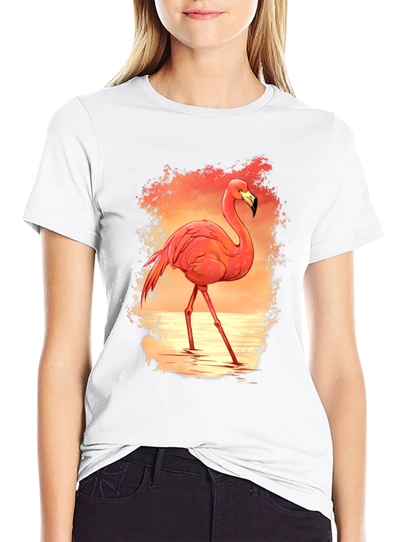Flamingo Graphic Tee - Tropical Vibe