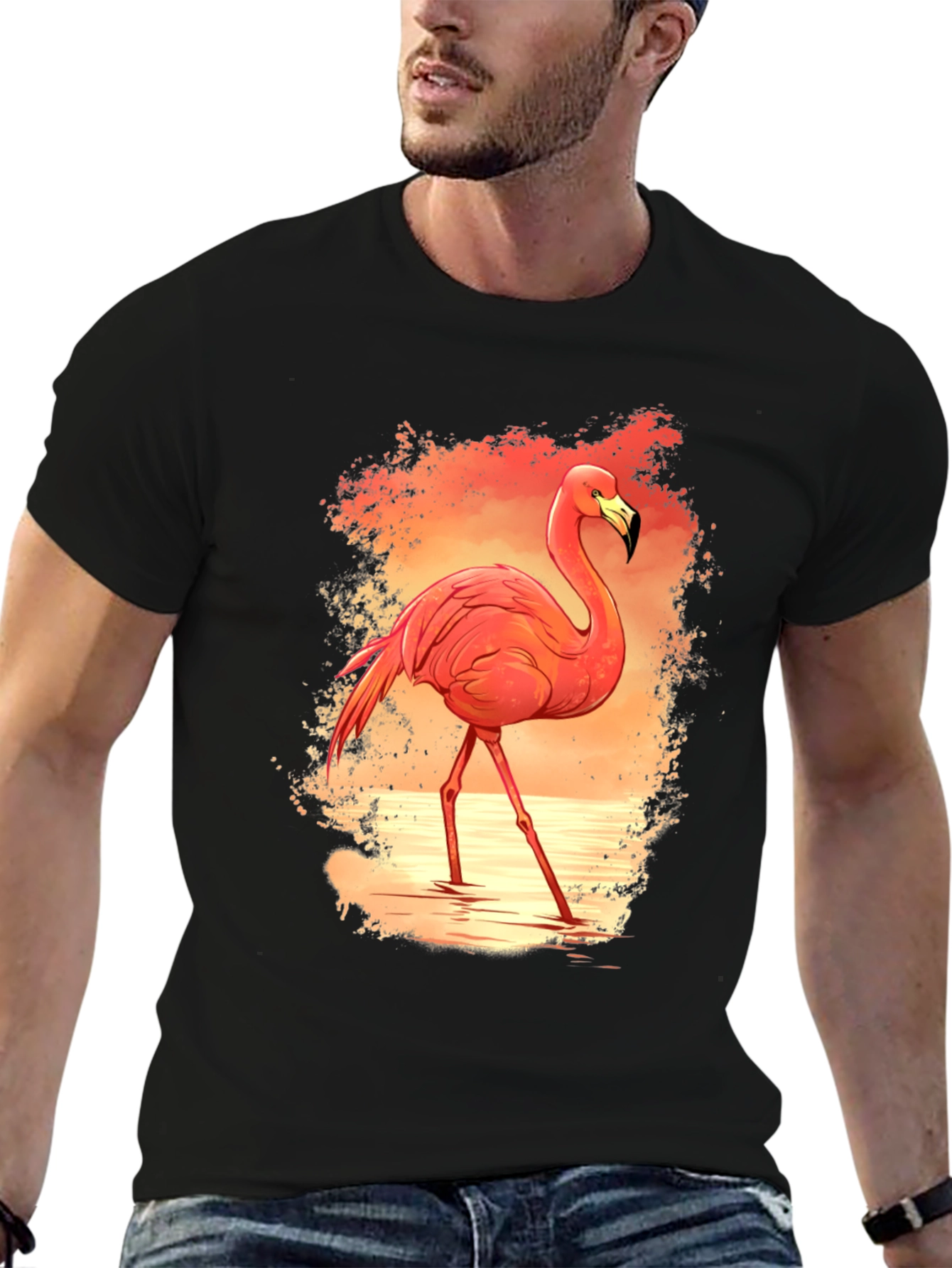 Flamingo Graphic Tee - Tropical Vibe