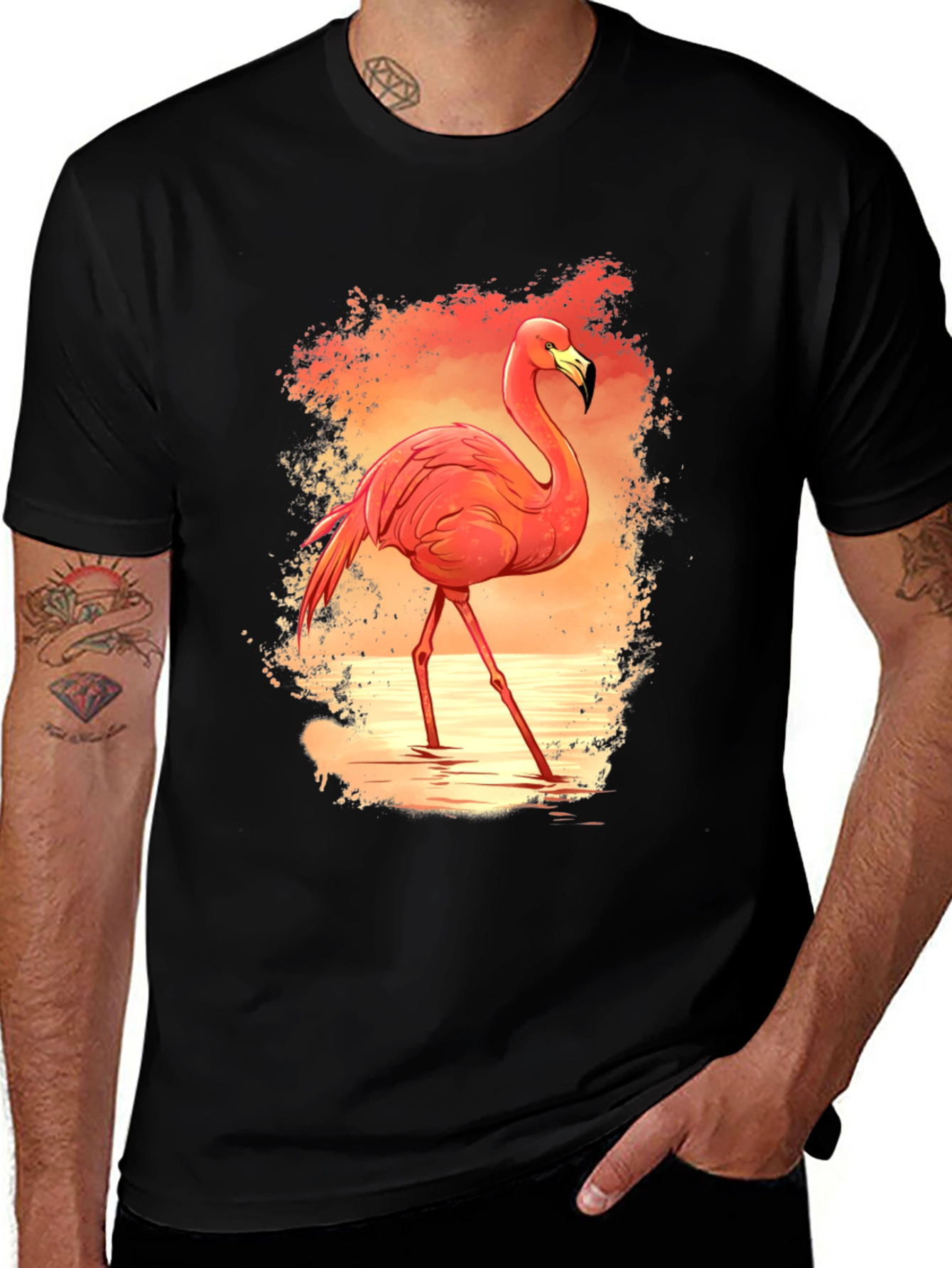 Flamingo Graphic Tee - Tropical Vibe