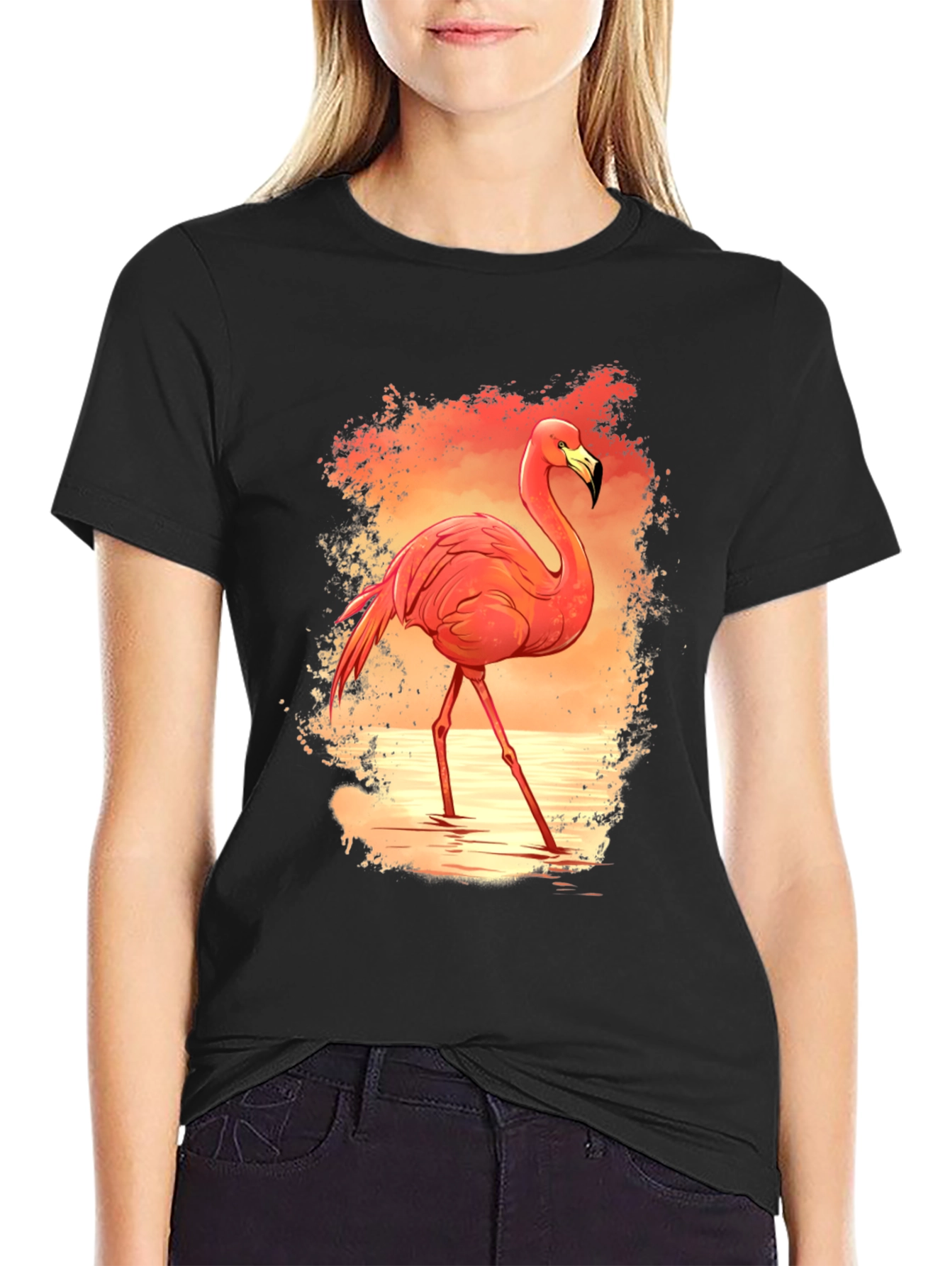 Flamingo Graphic Tee - Tropical Vibe