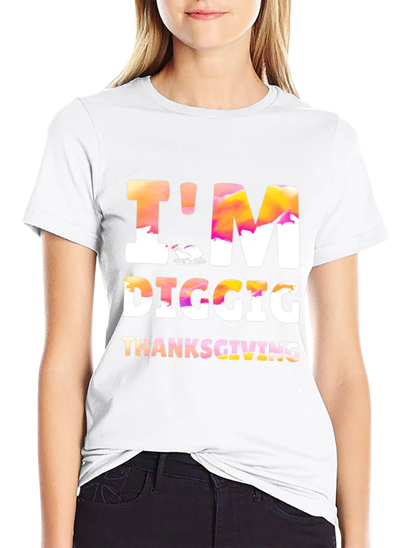 Im Digging Thanksgiving Black Tee