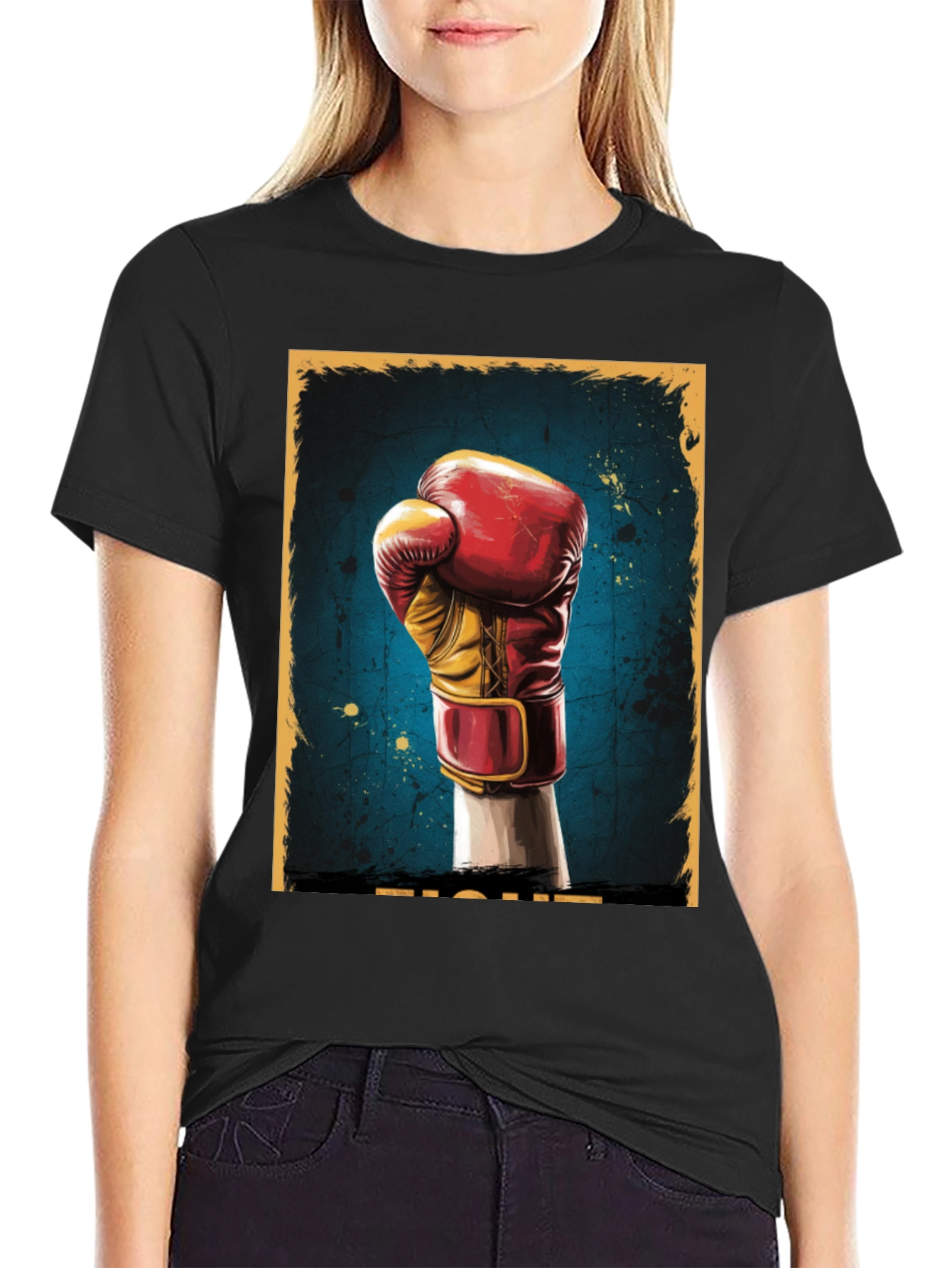 Fight Graphic Tee - Boxing Glove Print
