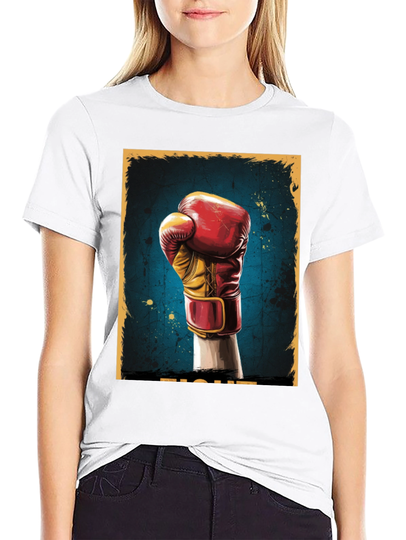 Fight Graphic Tee - Boxing Glove Print