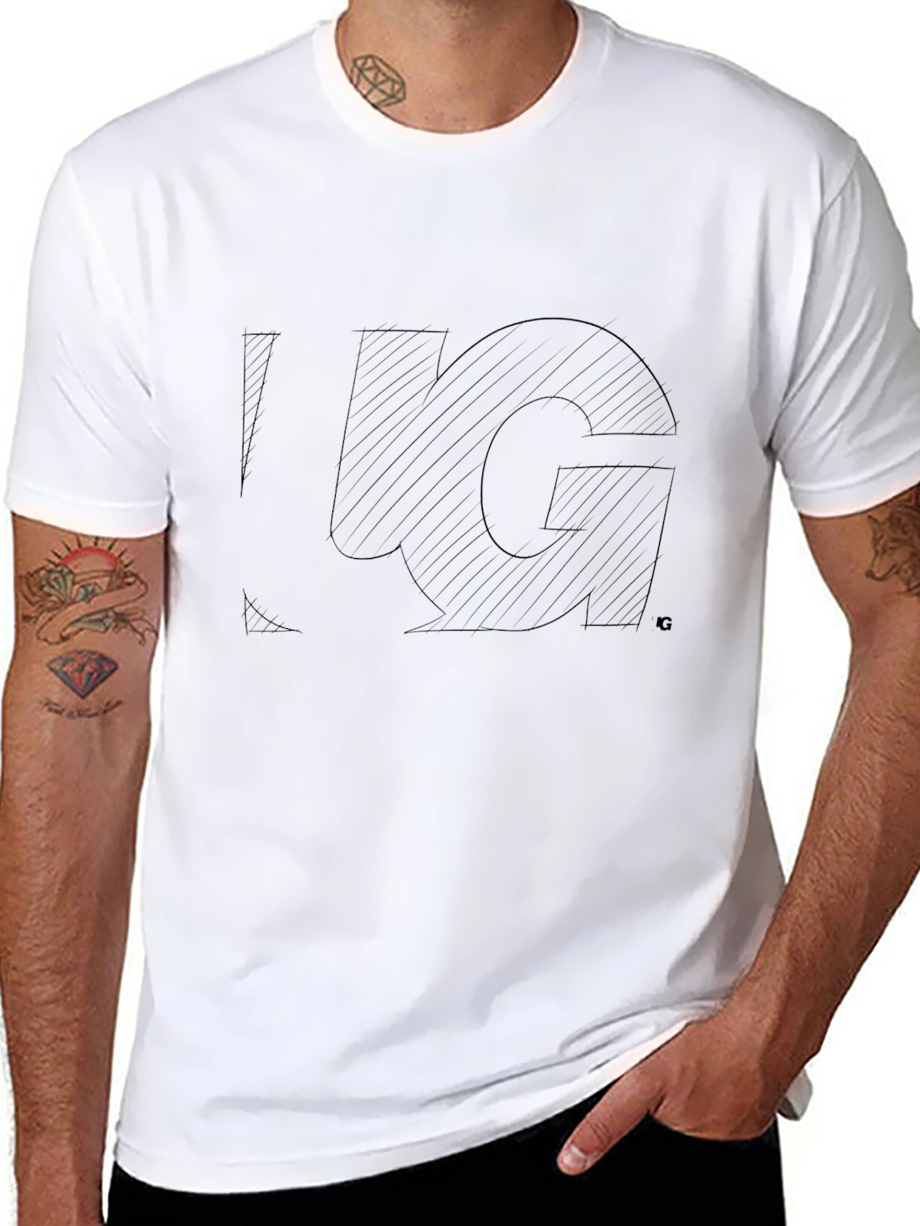 Black Graphic Tee - Understated Style