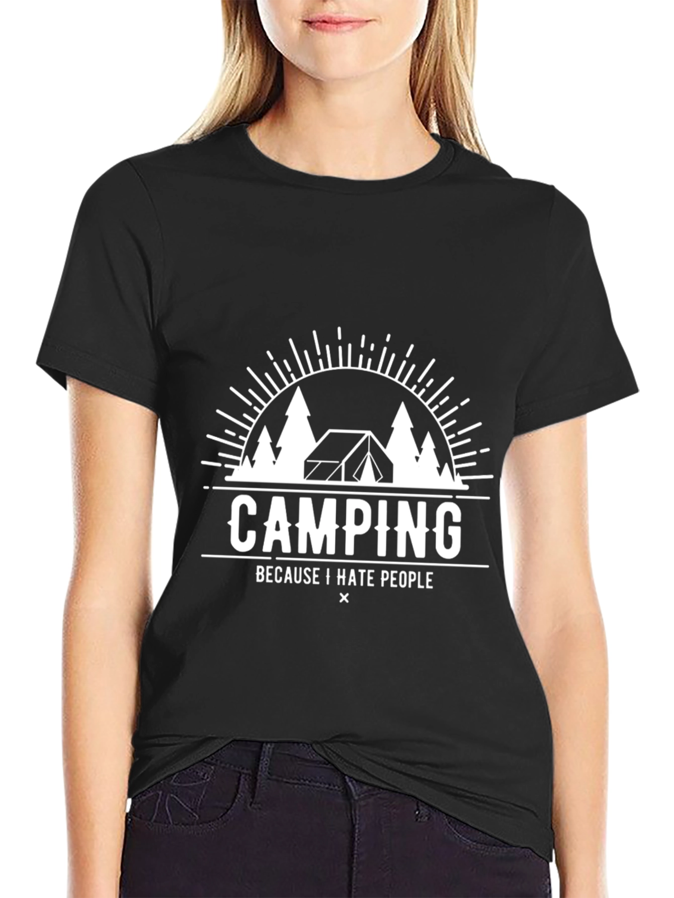 Camping Because I Hate People T-Shirt