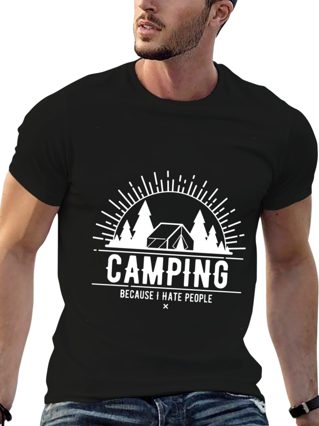 Camping Because I Hate People T-Shirt