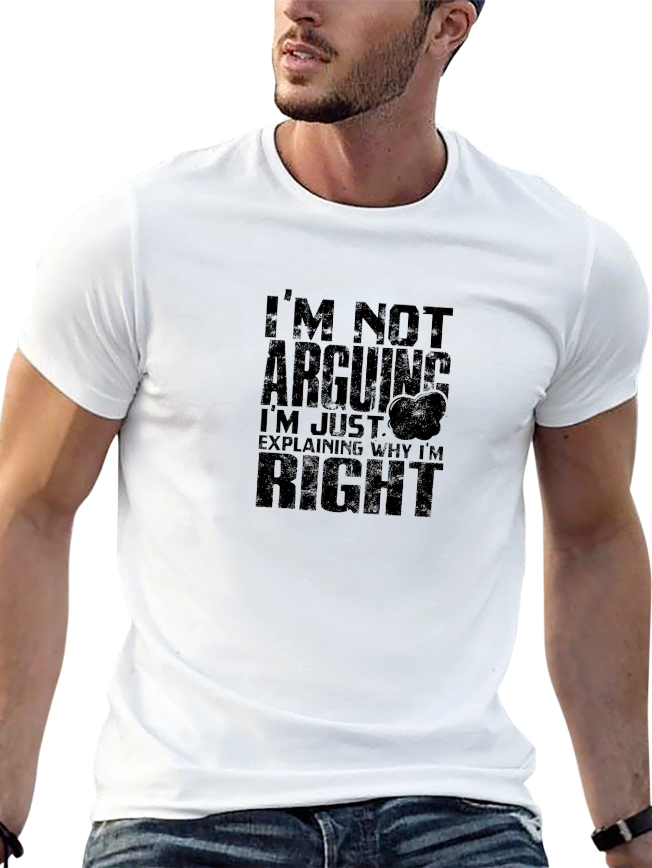 Funny Im Not Arguing Black Graphic Tee