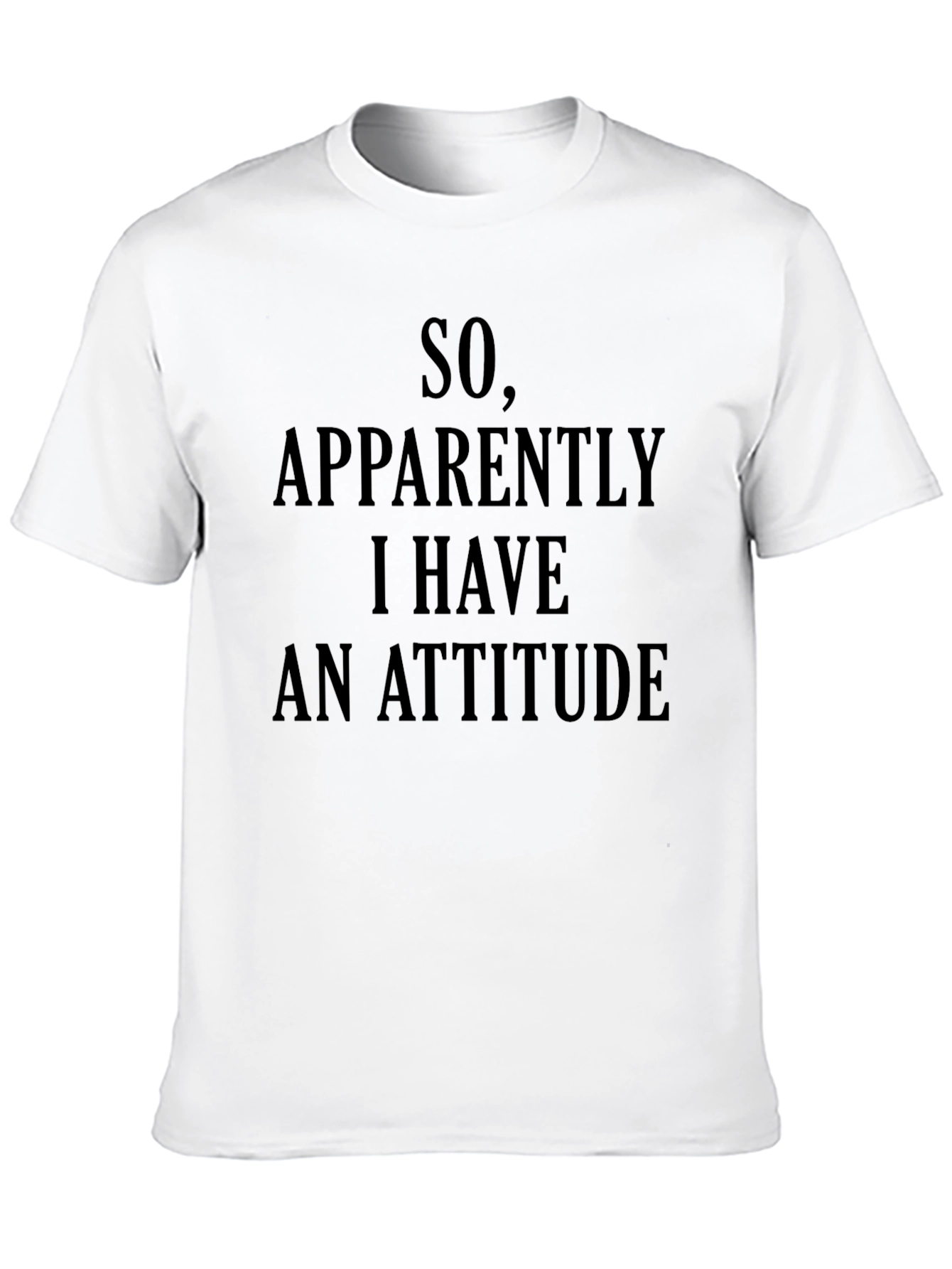 Funny Attitude Graphic T-Shirt - Black