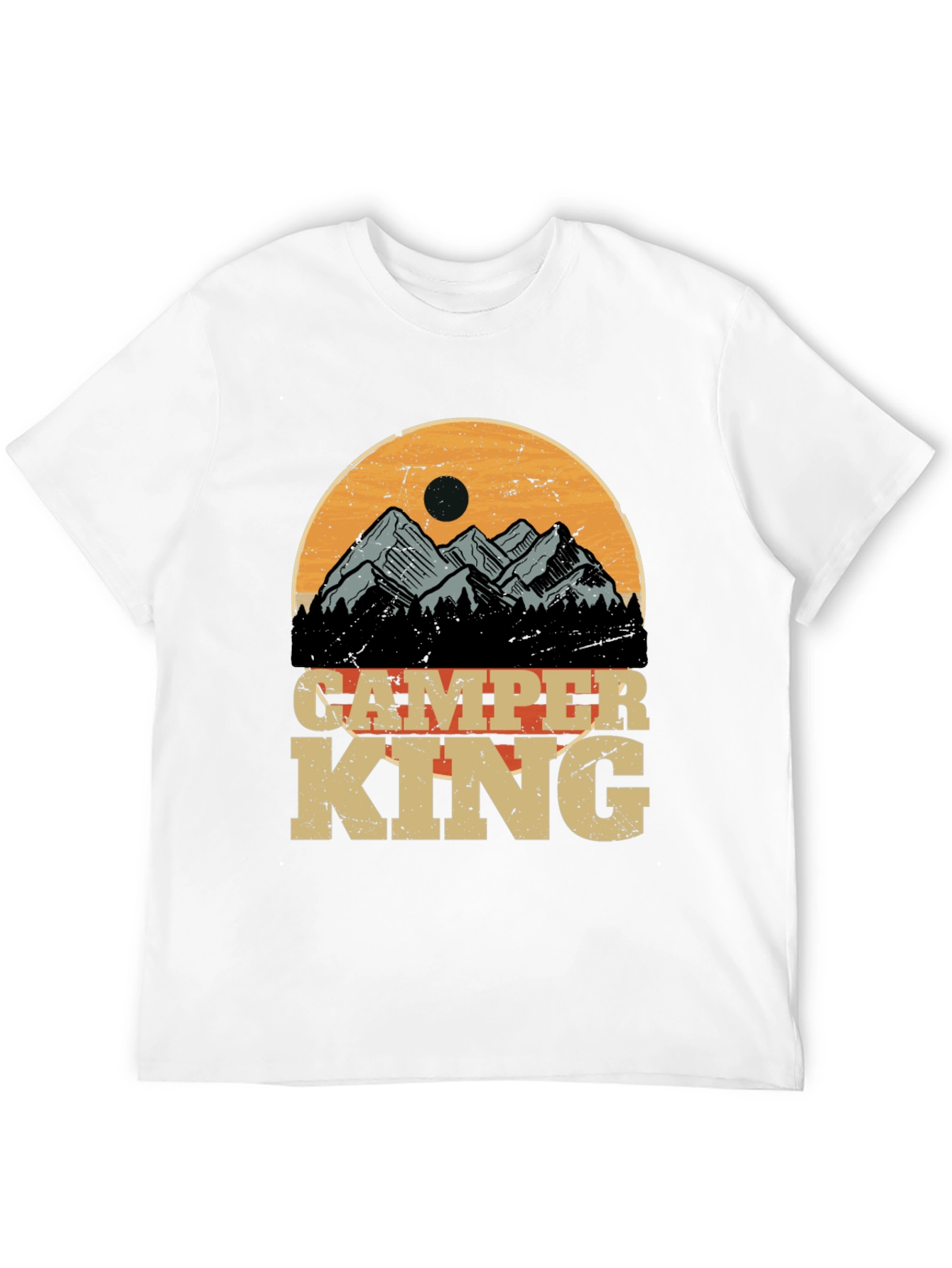 Camper King Graphic Tee - Outdoor Adventure T-Shirt