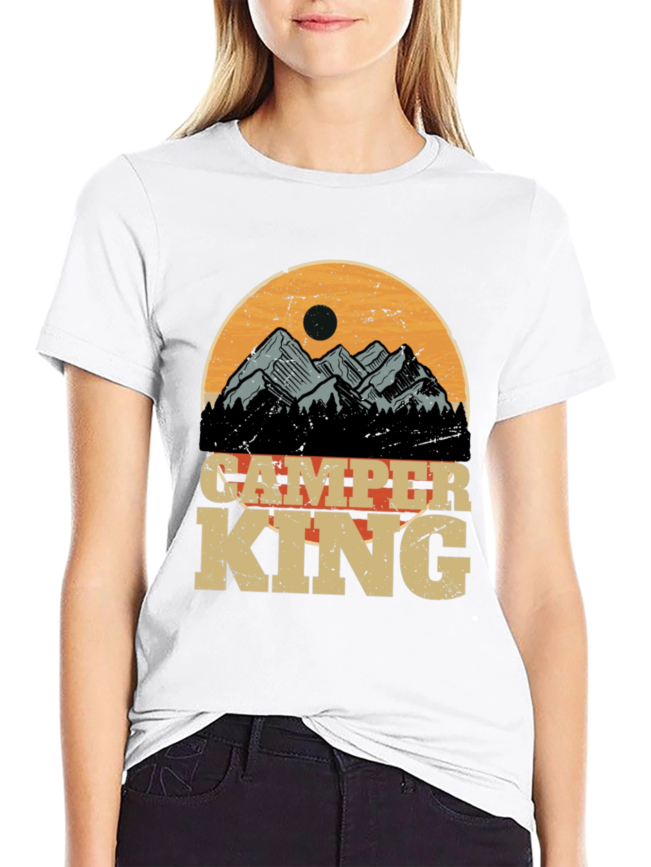 Camper King Graphic Tee - Outdoor Adventure T-Shirt