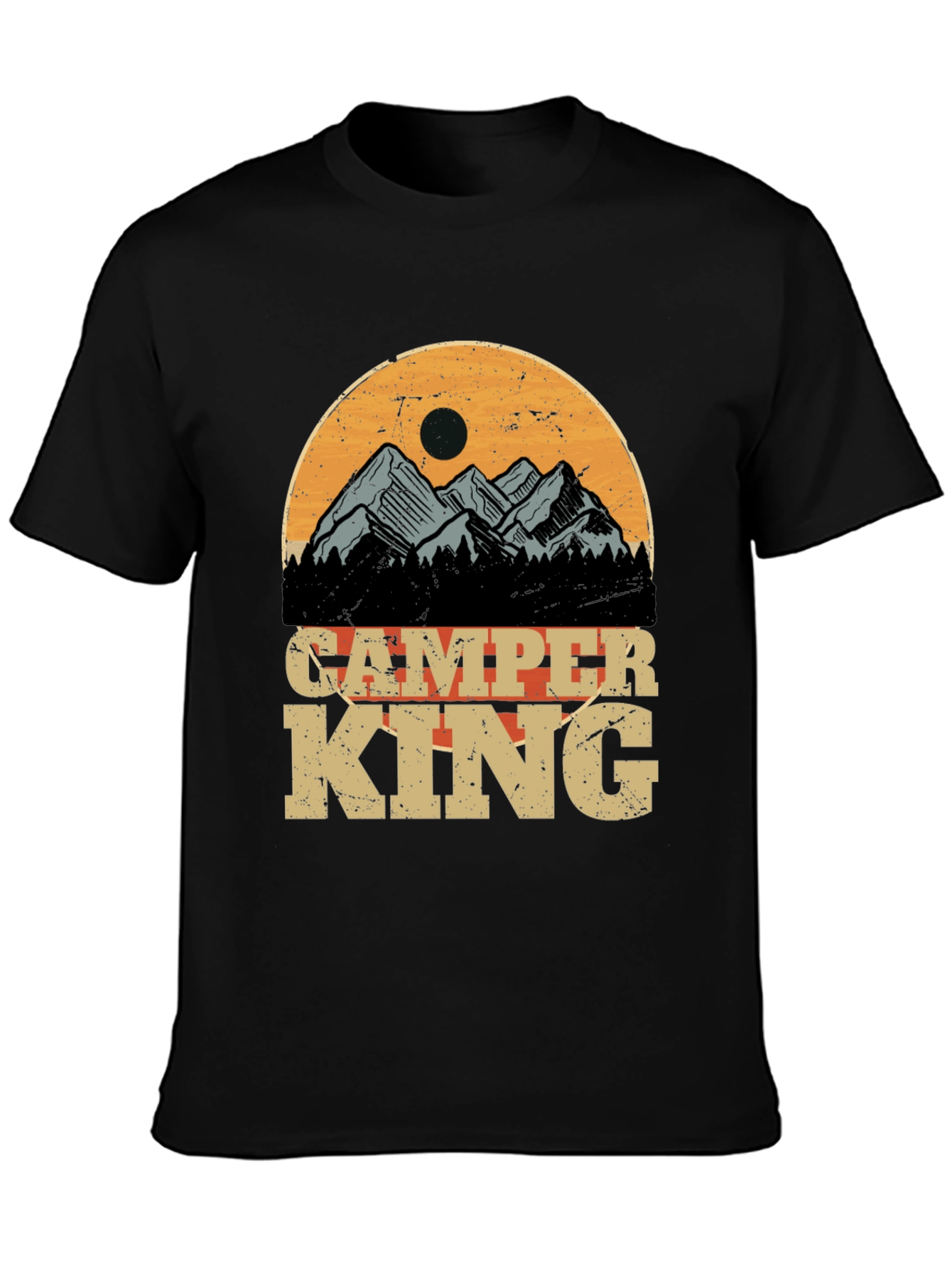 Camper King Graphic Tee - Outdoor Adventure T-Shirt