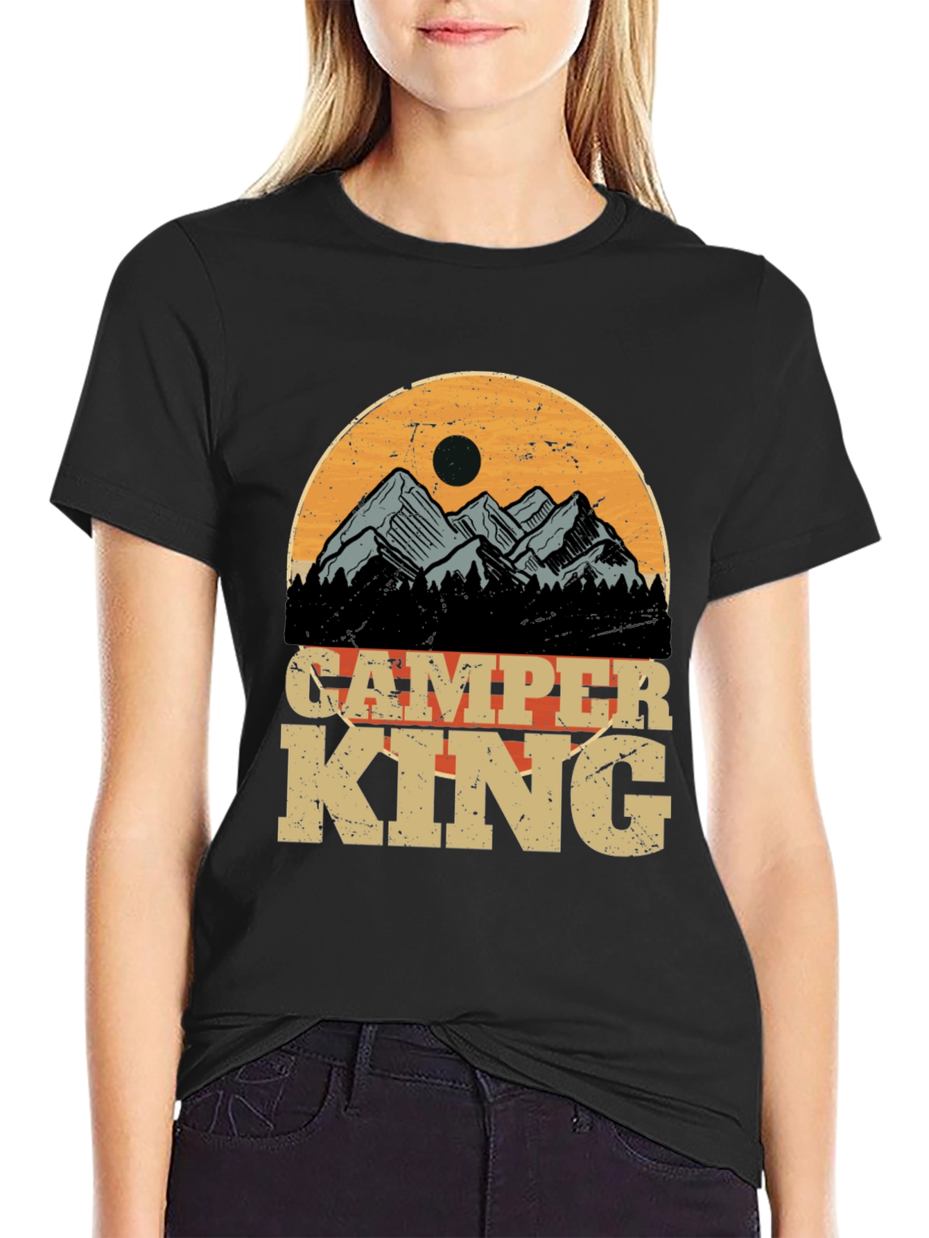 Camper King Graphic Tee - Outdoor Adventure T-Shirt