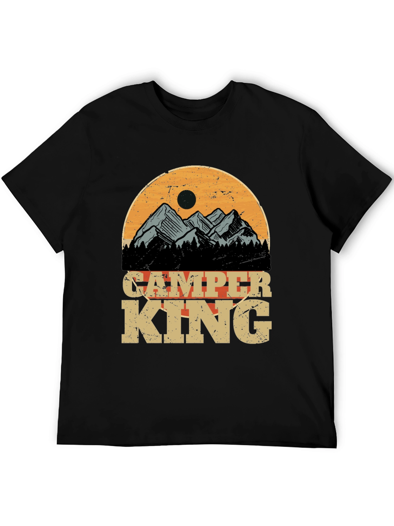 Camper King Graphic Tee - Outdoor Adventure T-Shirt