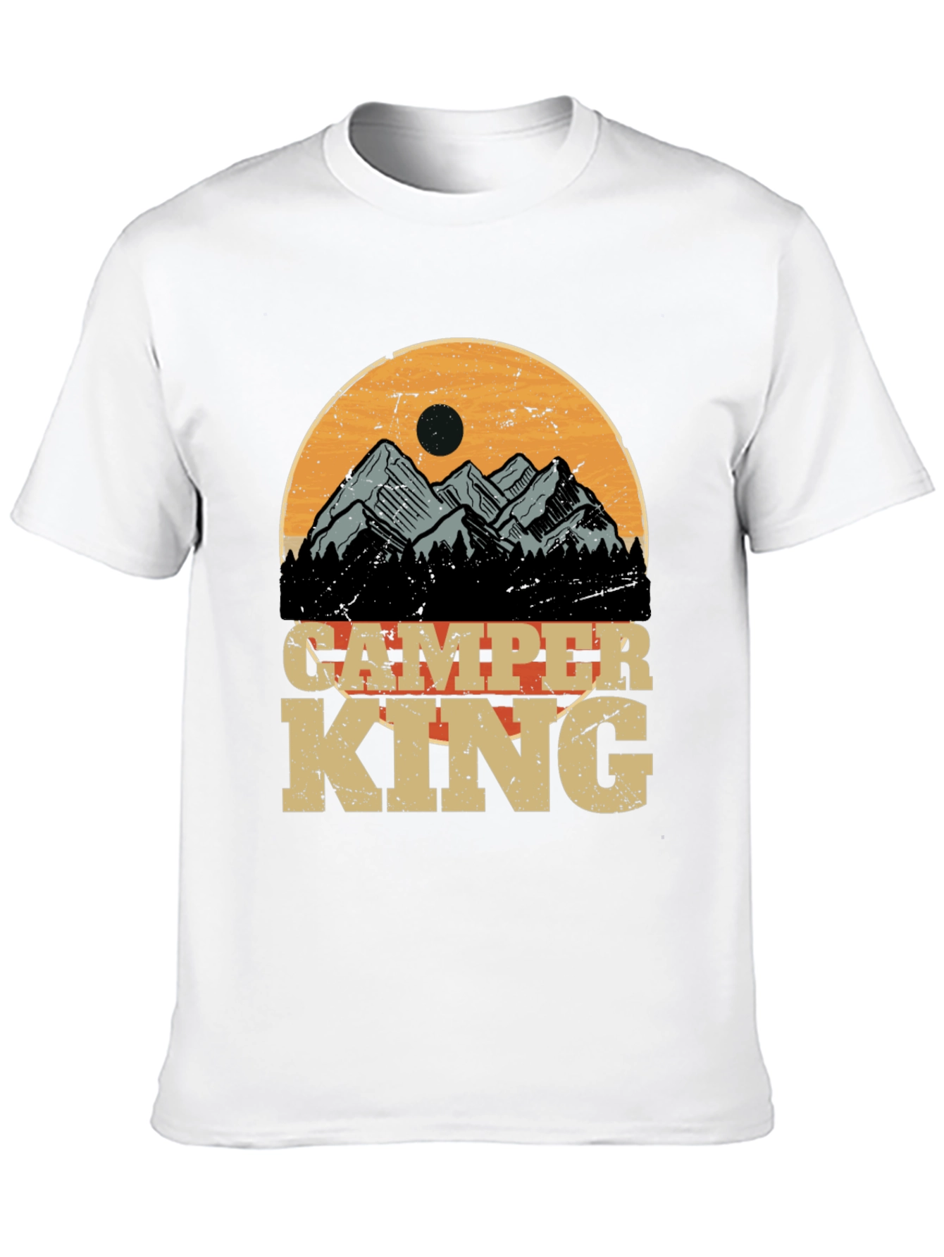 Camper King Graphic Tee - Outdoor Adventure T-Shirt