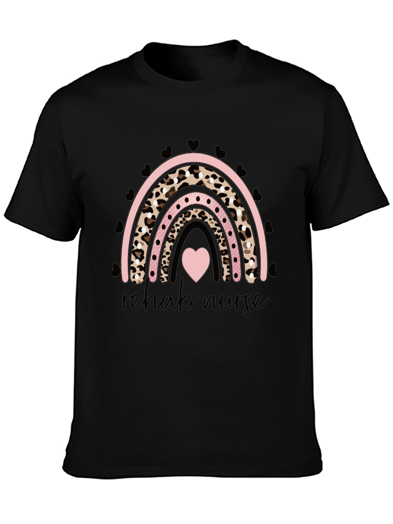 Rehab Nurse Rainbow Graphic T-Shirt