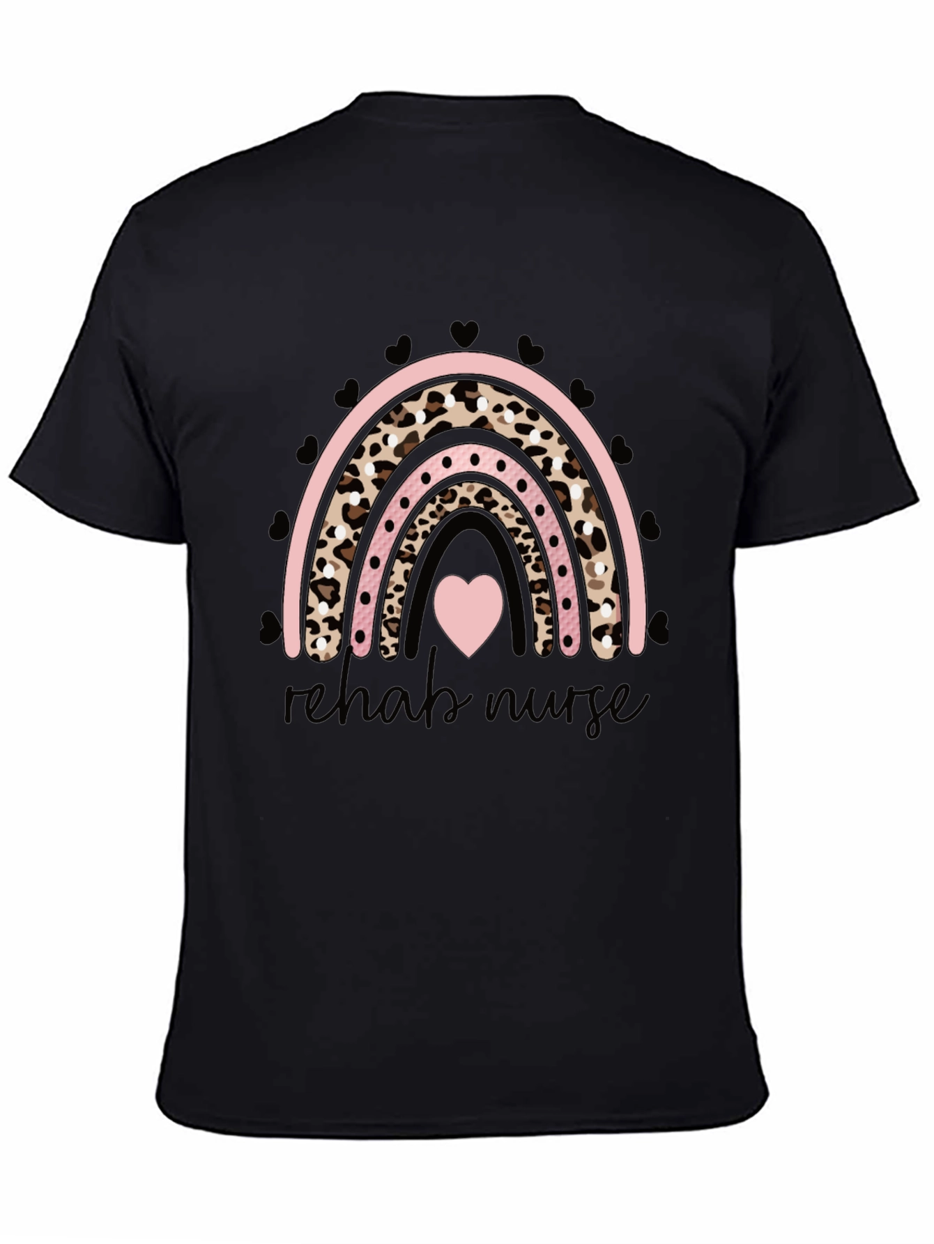 Rehab Nurse Rainbow Graphic T-Shirt