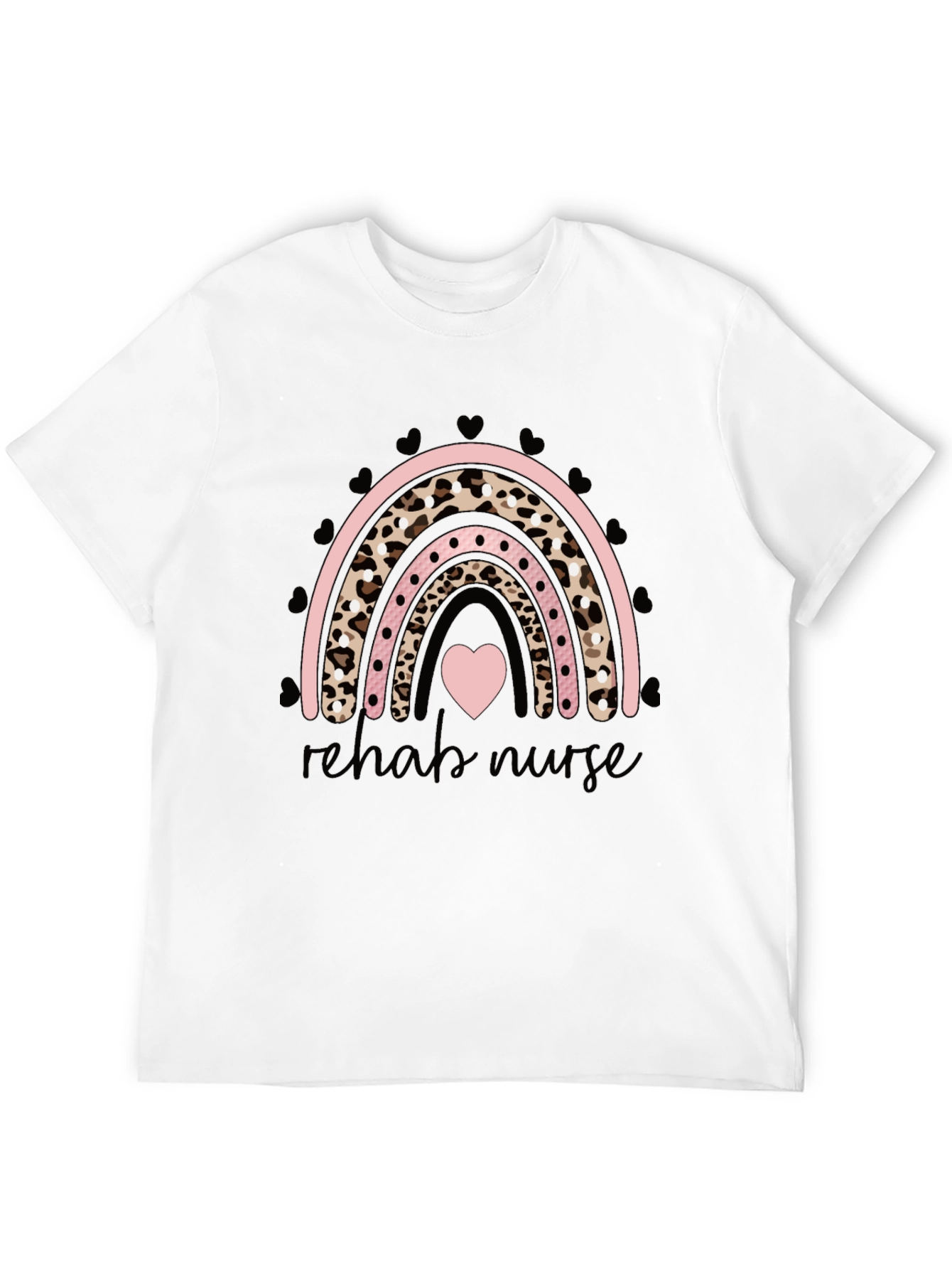 Rehab Nurse Rainbow Graphic T-Shirt