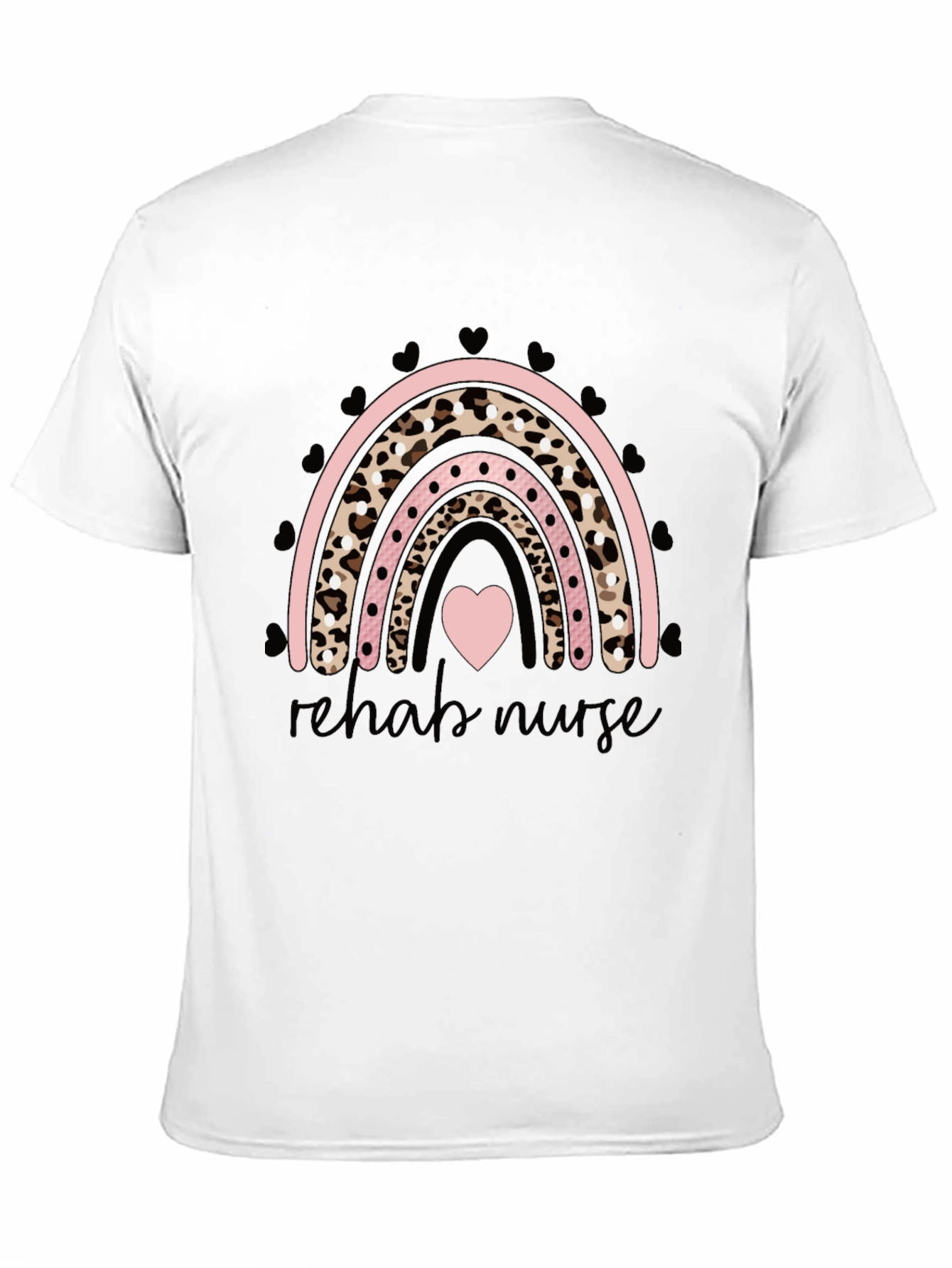 Rehab Nurse Rainbow Graphic T-Shirt
