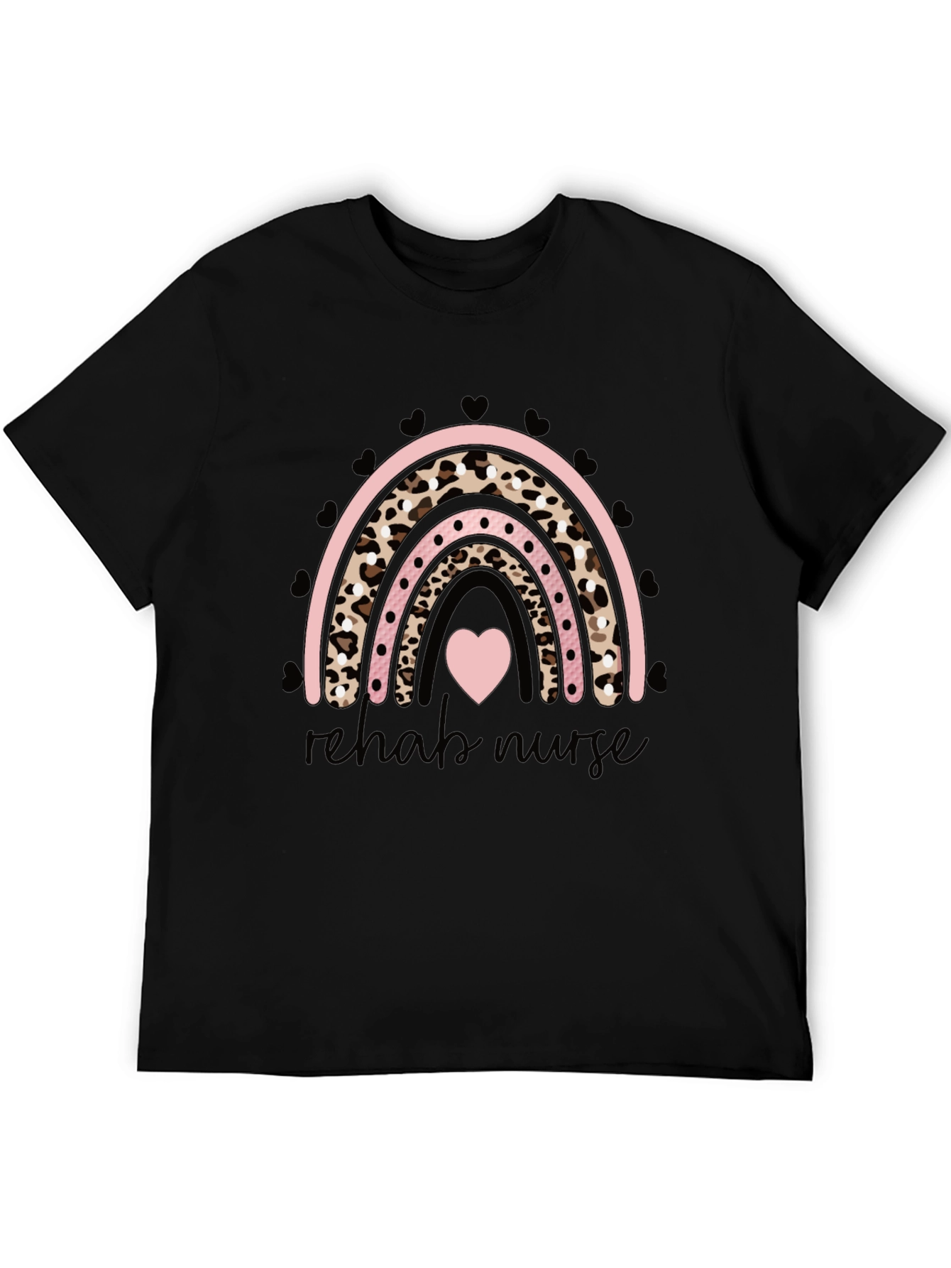 Rehab Nurse Rainbow Graphic T-Shirt