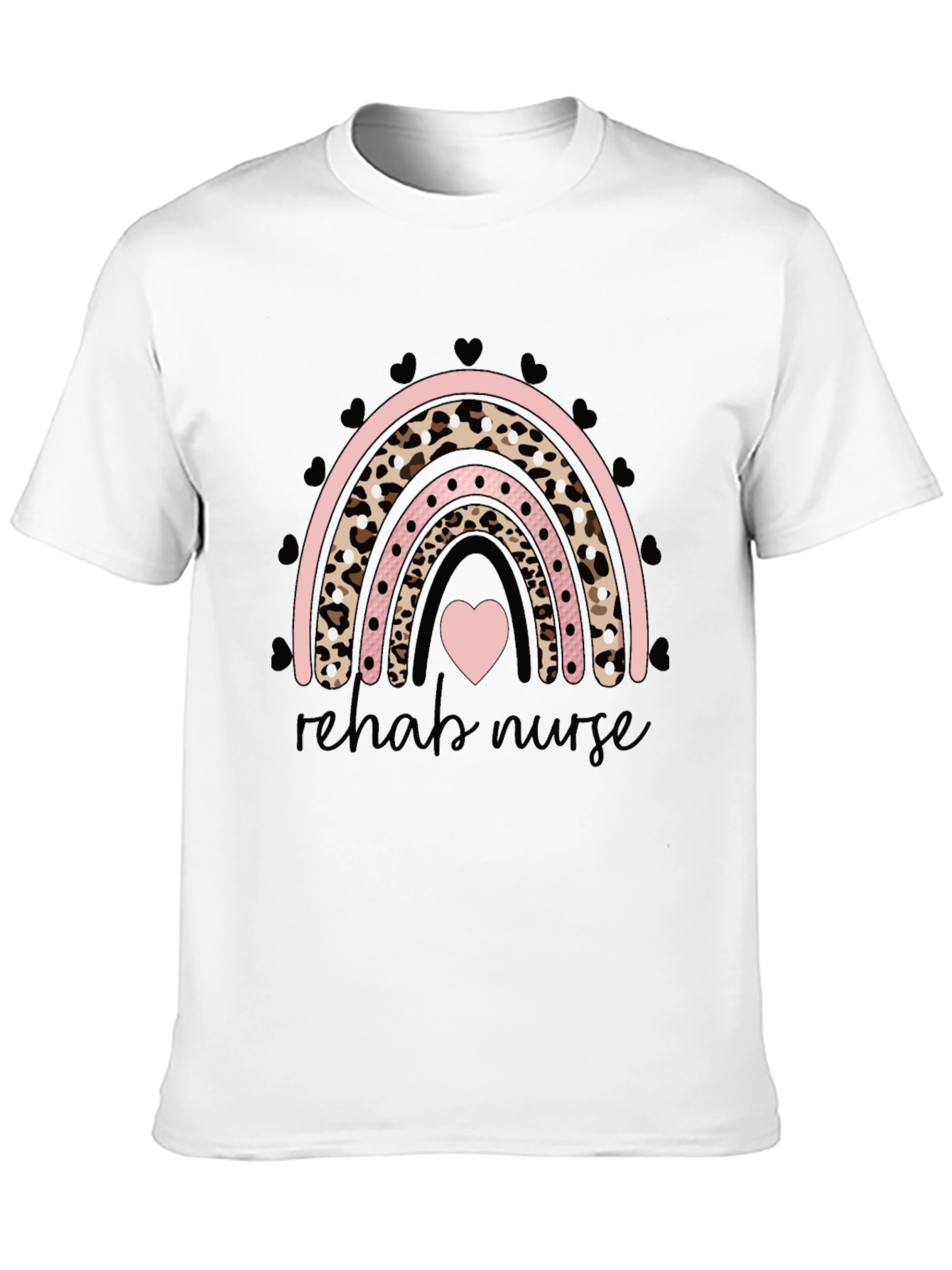 Rehab Nurse Rainbow Graphic T-Shirt
