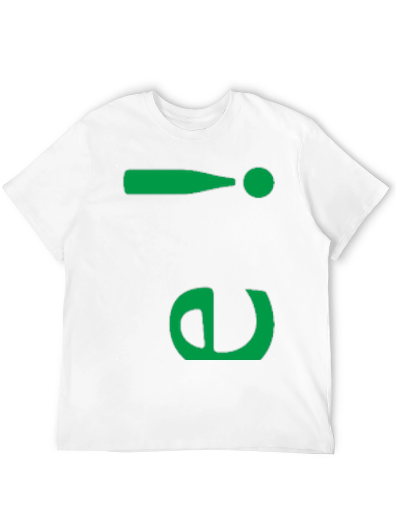Fun Green Symbol Black T-Shirt