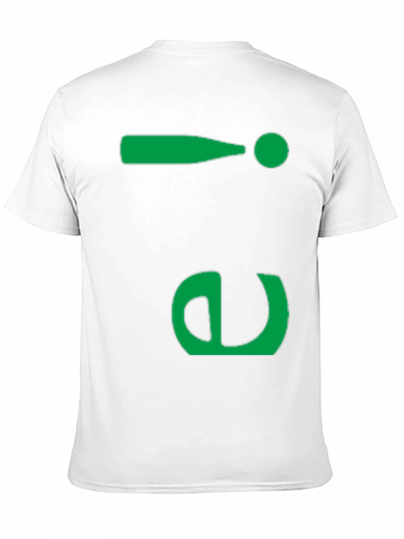 Fun Green Symbol Black T-Shirt