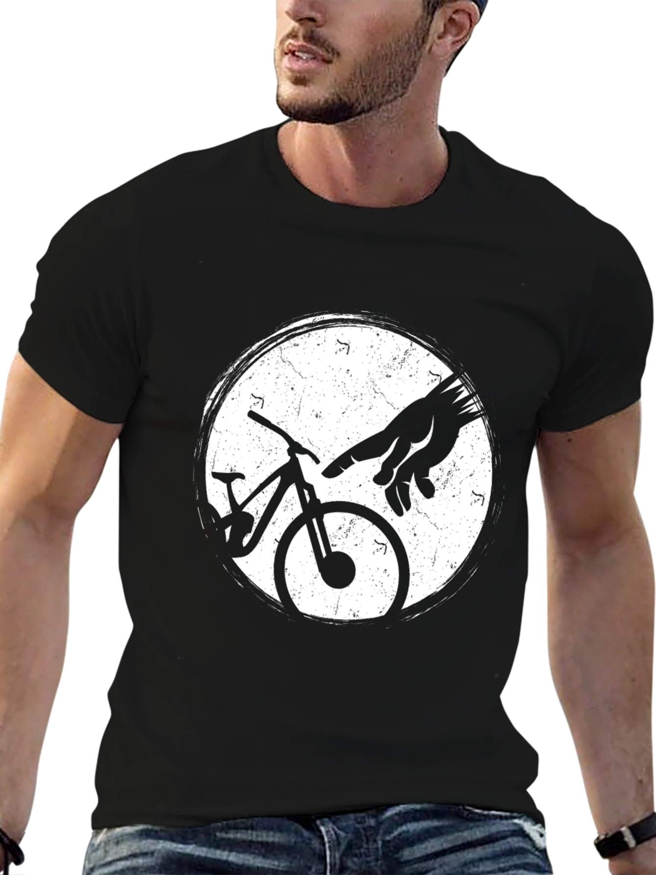 Bike Creation T-Shirt - Black Cotton Tee