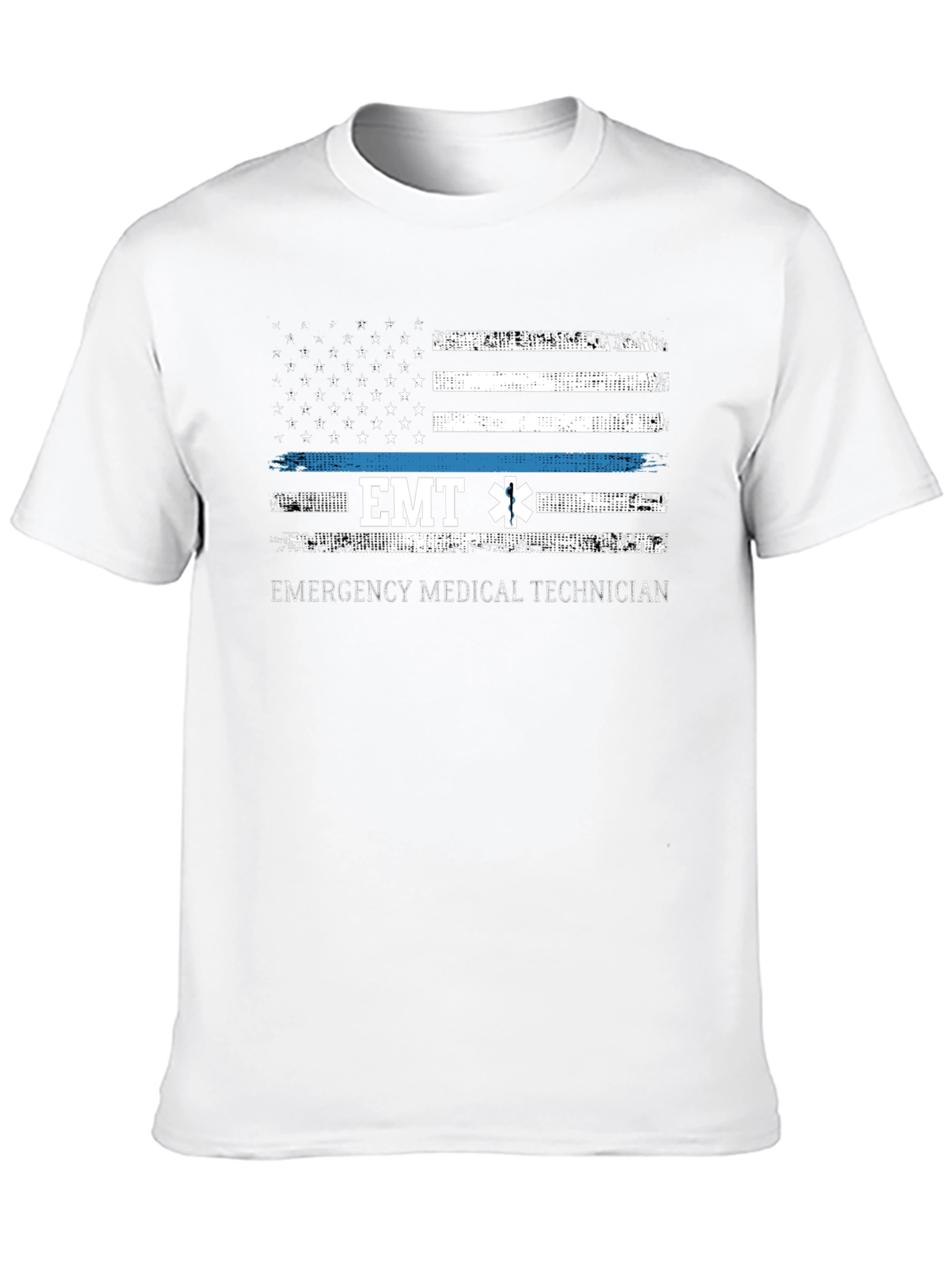 EMT Emergency Medical Technician American Flag T-Shirt
