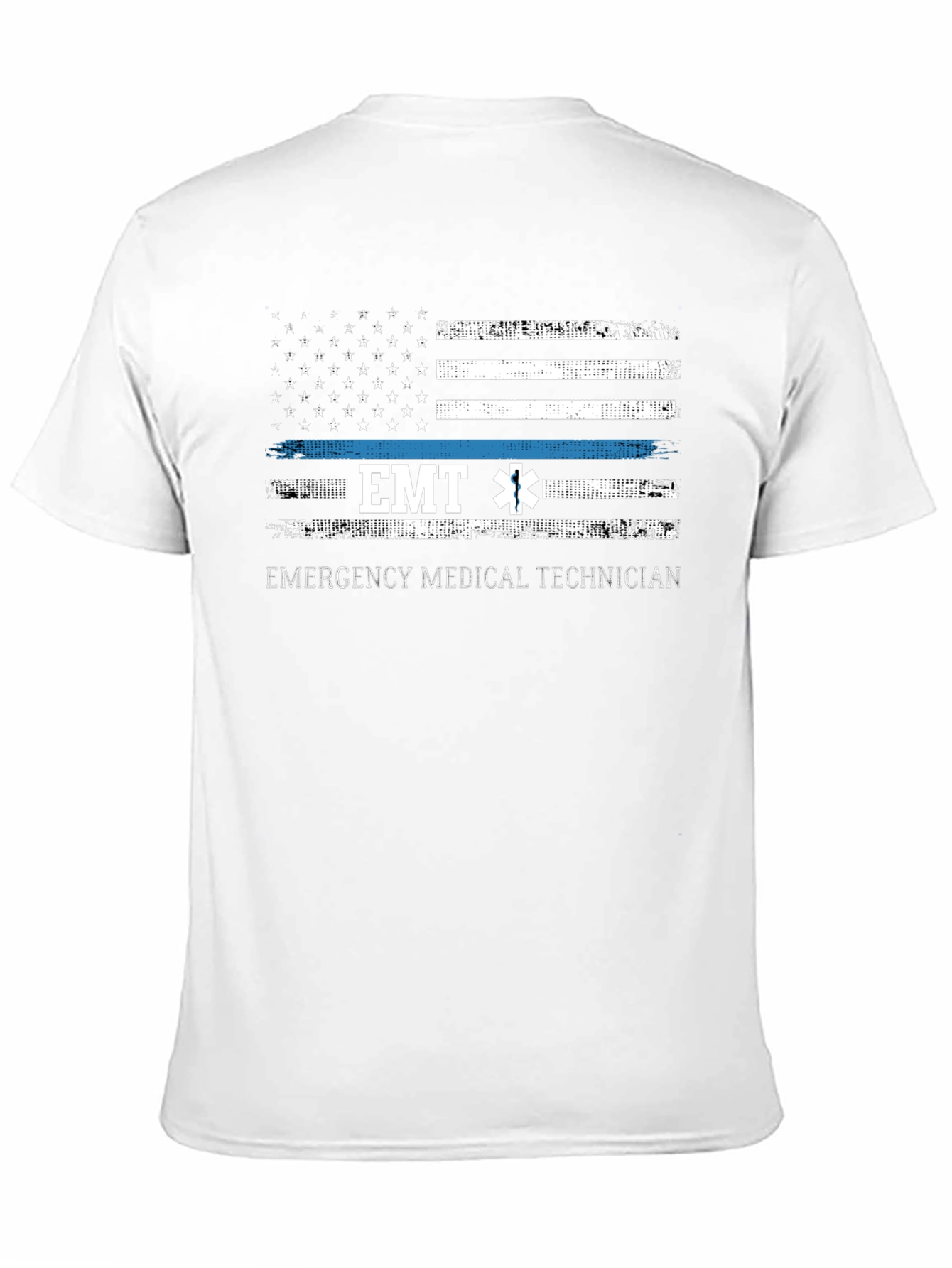 EMT Emergency Medical Technician American Flag T-Shirt