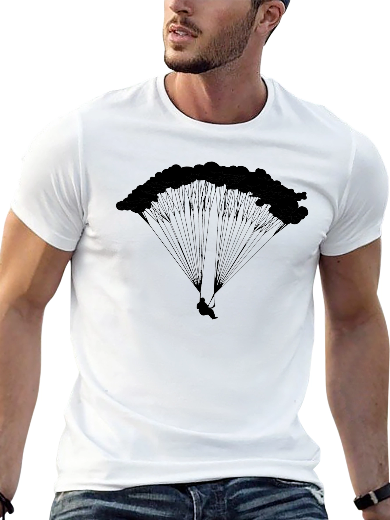 Skydiving Silhouette T-Shirt - Adventure Apparel