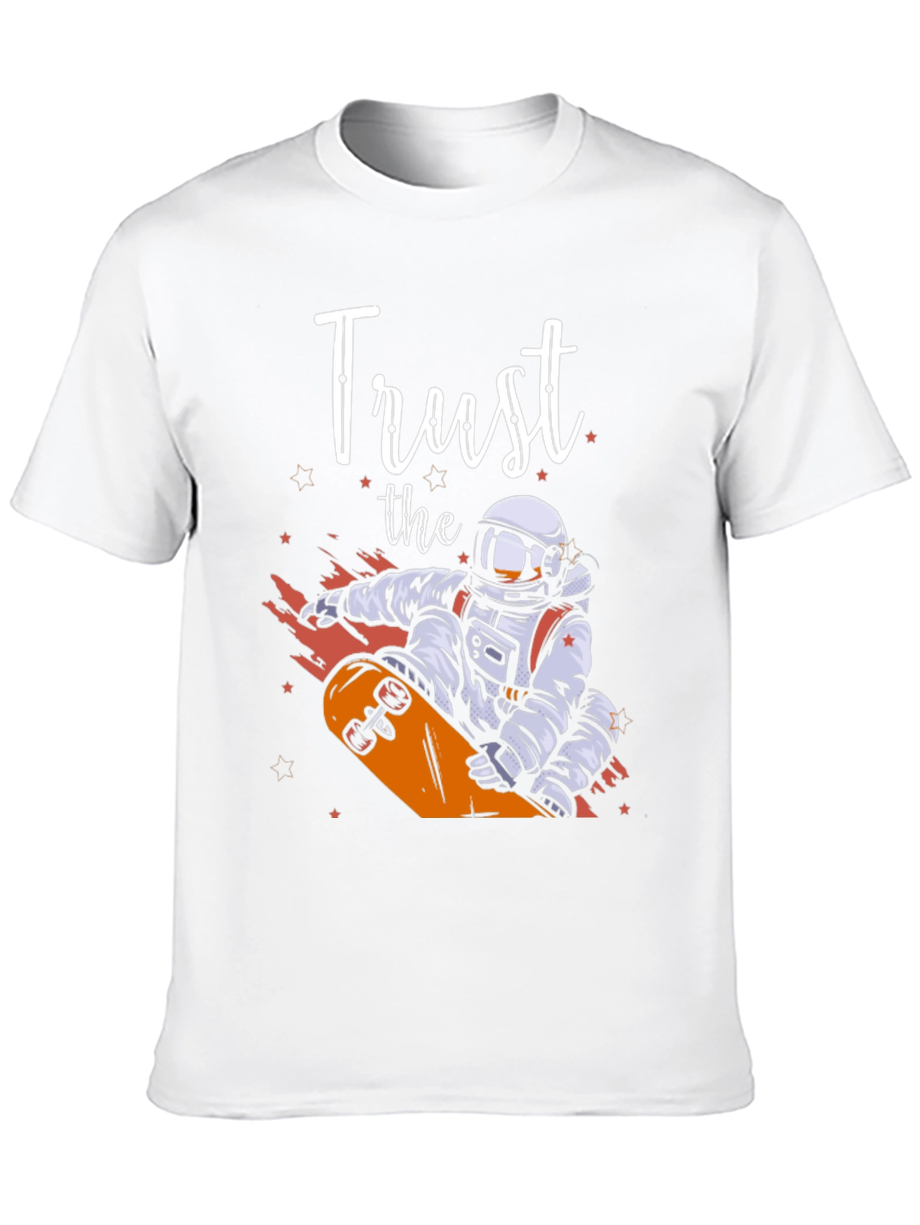 Trust The Astronaut Skateboarder Graphic Tee