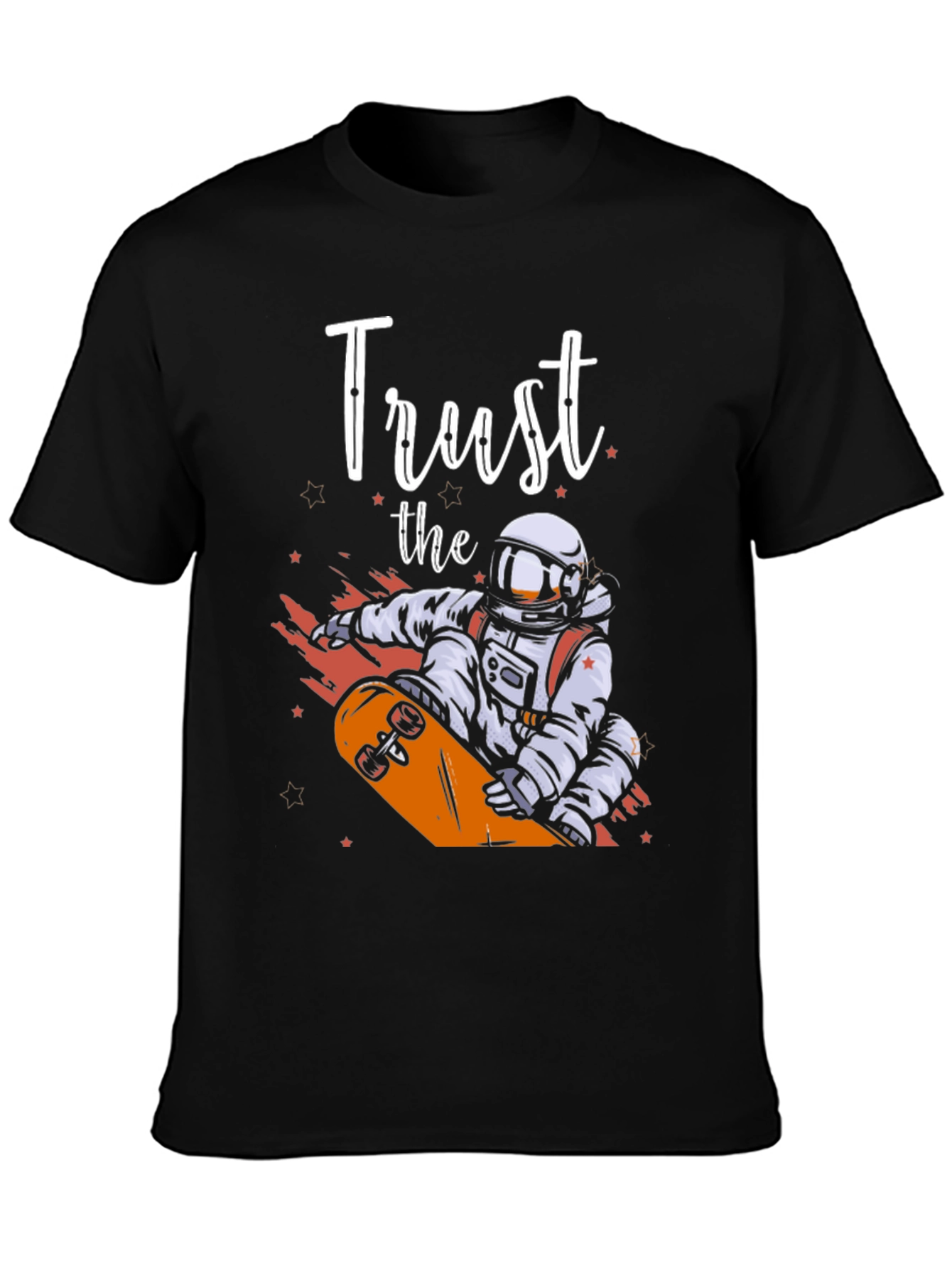 Trust The Astronaut Skateboarder Graphic Tee