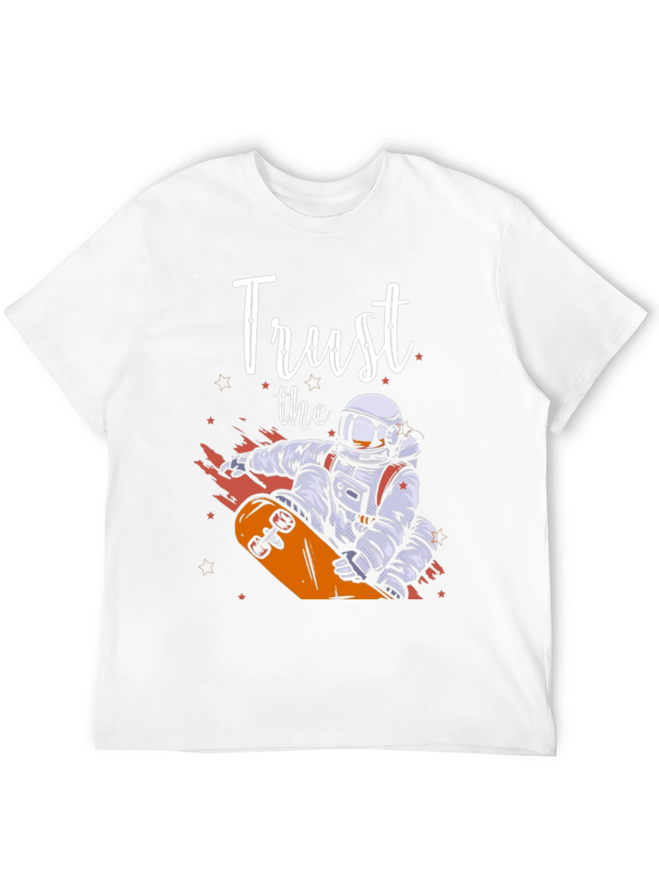 Trust The Astronaut Skateboarder Graphic Tee