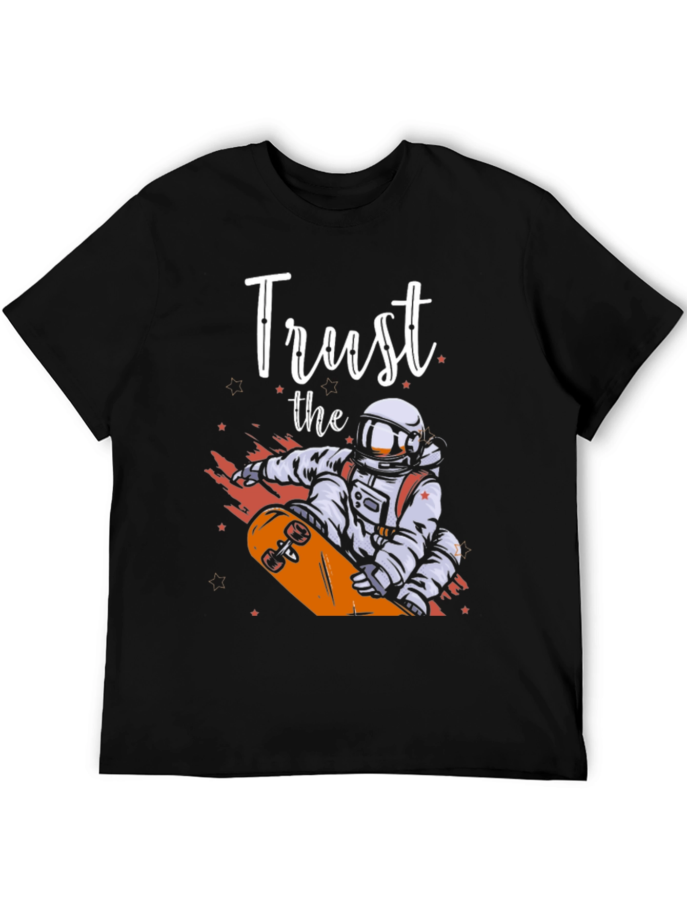 Trust The Astronaut Skateboarder Graphic Tee